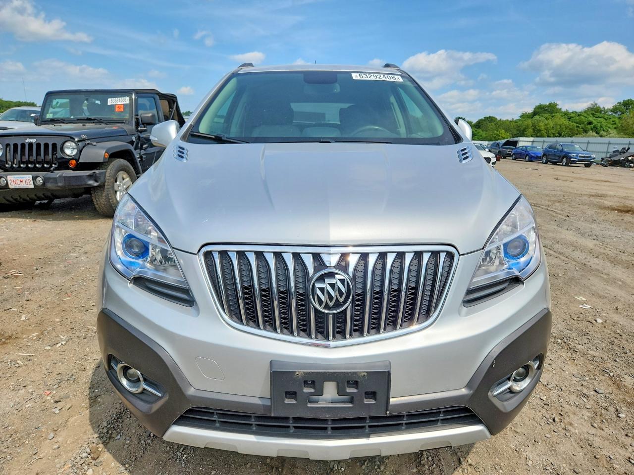 2014 Buick Encore Convenience Серебряный vin: KL4CJFSB3EB682602