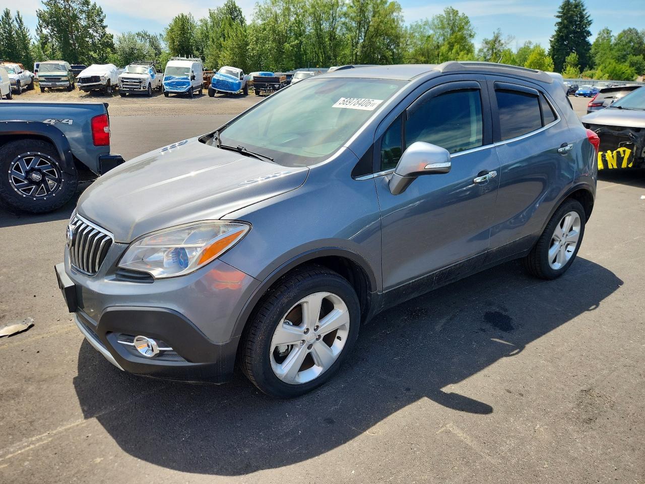 2015 Buick Encore Convenience Gray vin: KL4CJFSB3FB042505