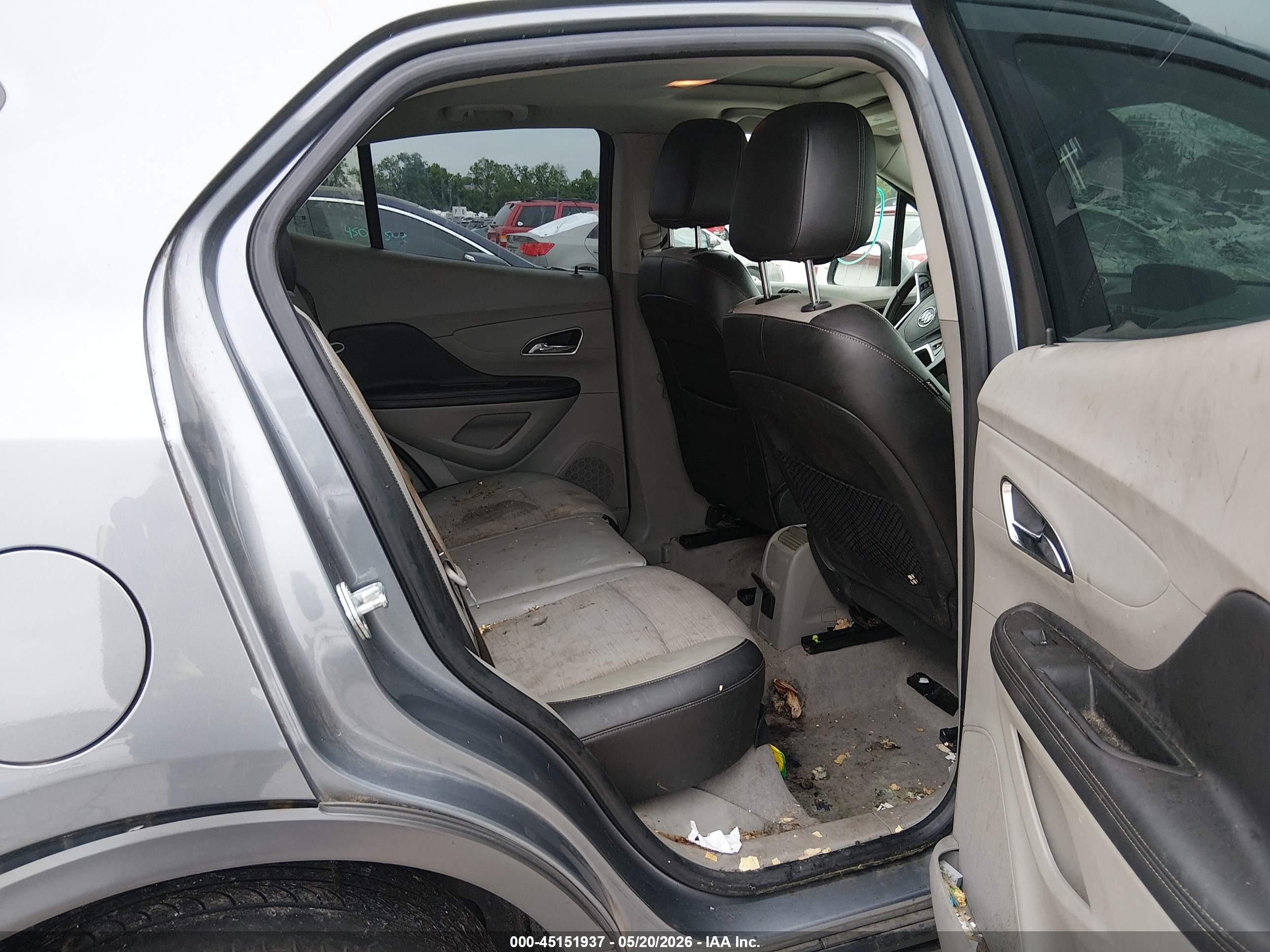 2015 Buick Encore Convenience Серый vin: KL4CJFSB3FB064908