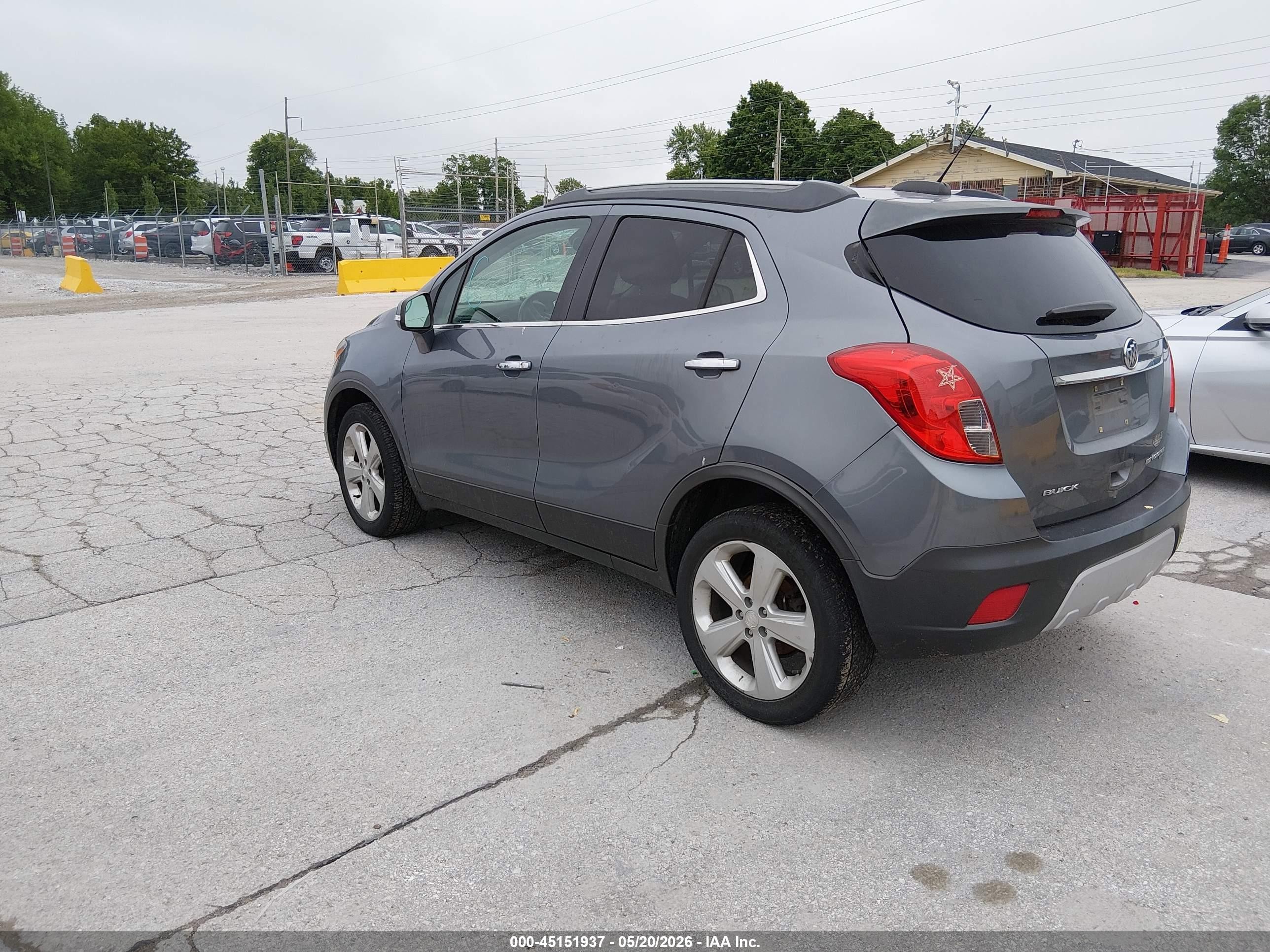 2015 Buick Encore Convenience Серый vin: KL4CJFSB3FB064908