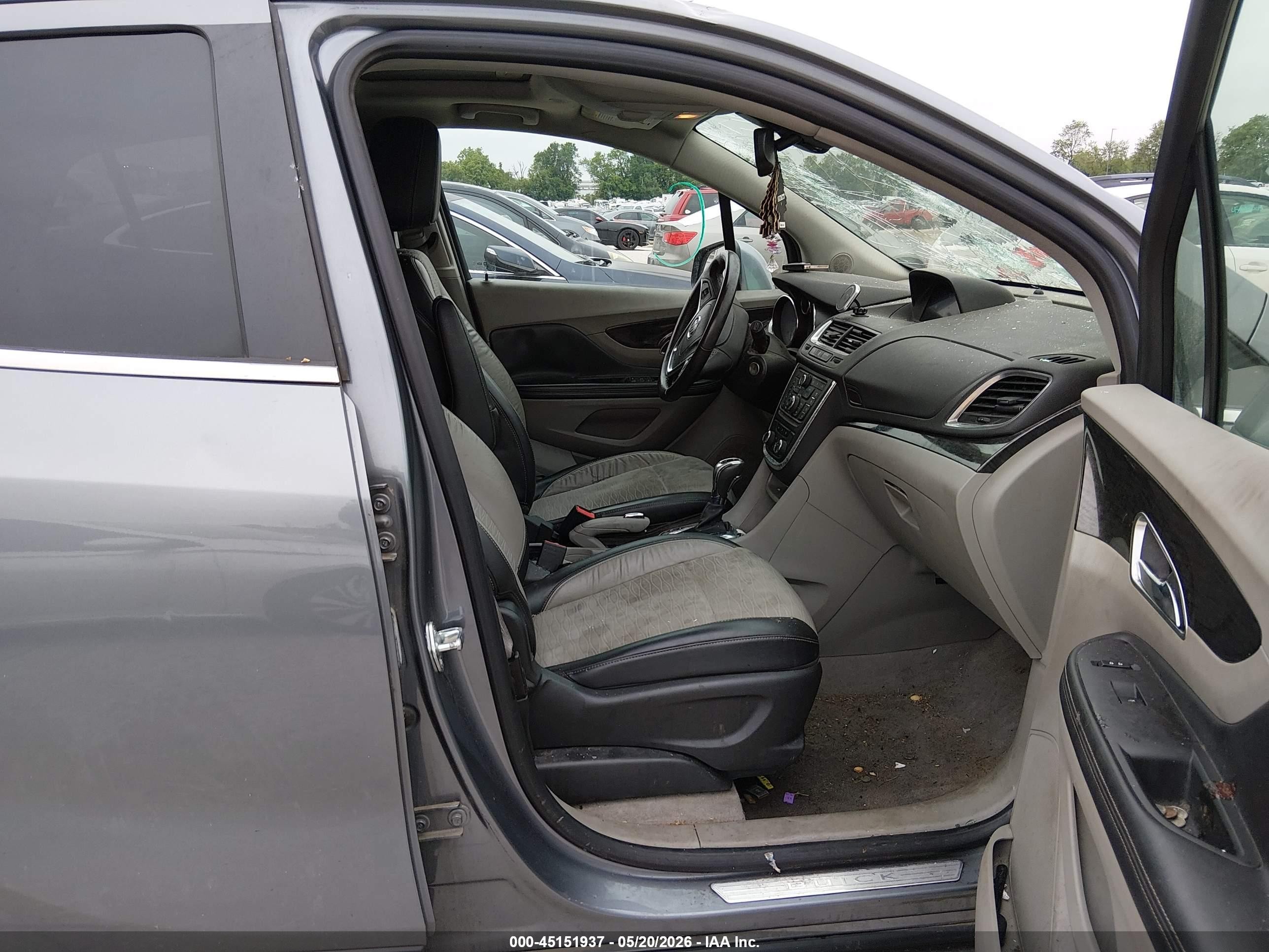 2015 Buick Encore Convenience Серый vin: KL4CJFSB3FB064908