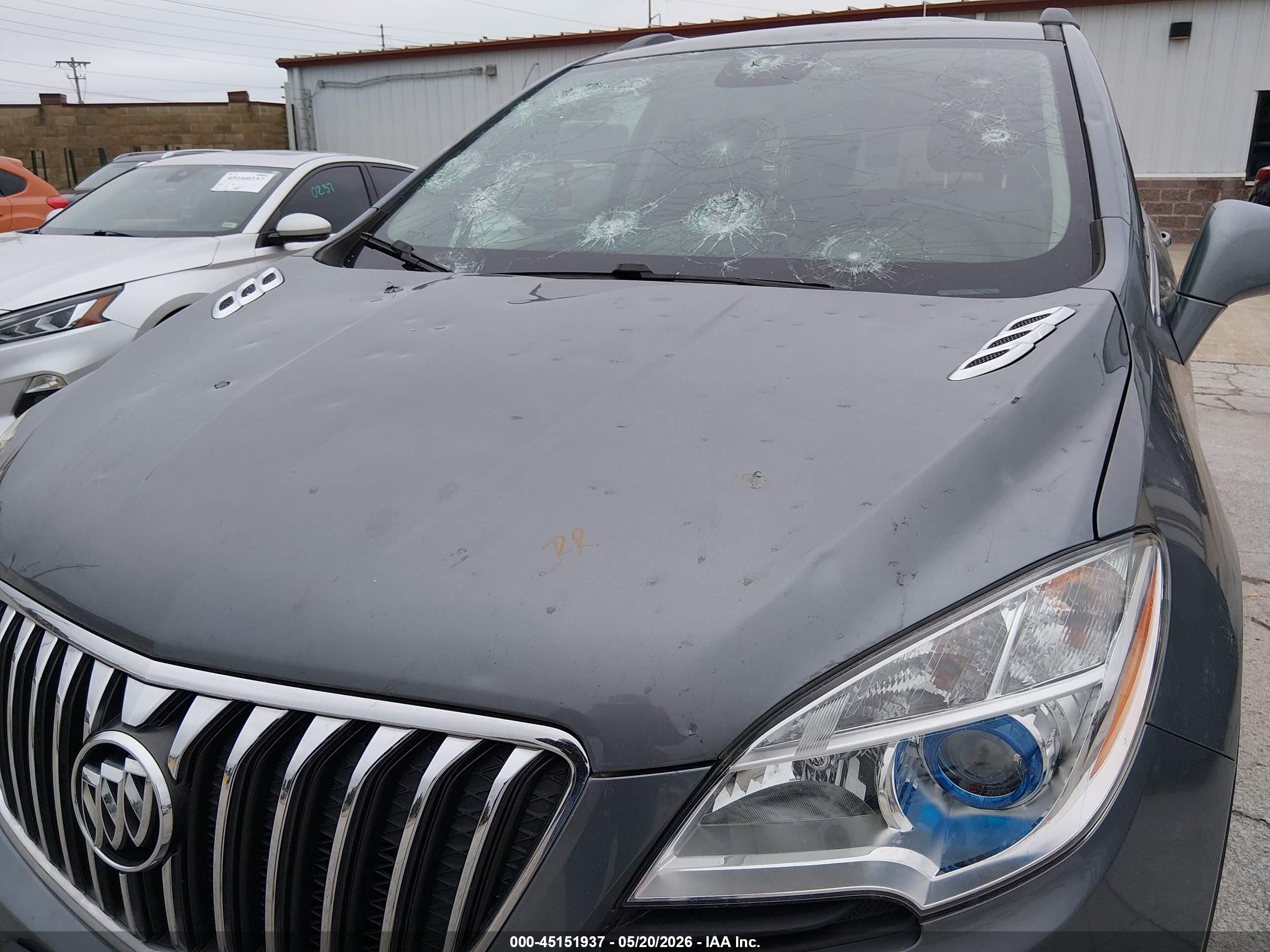 2015 Buick Encore Convenience Серый vin: KL4CJFSB3FB064908