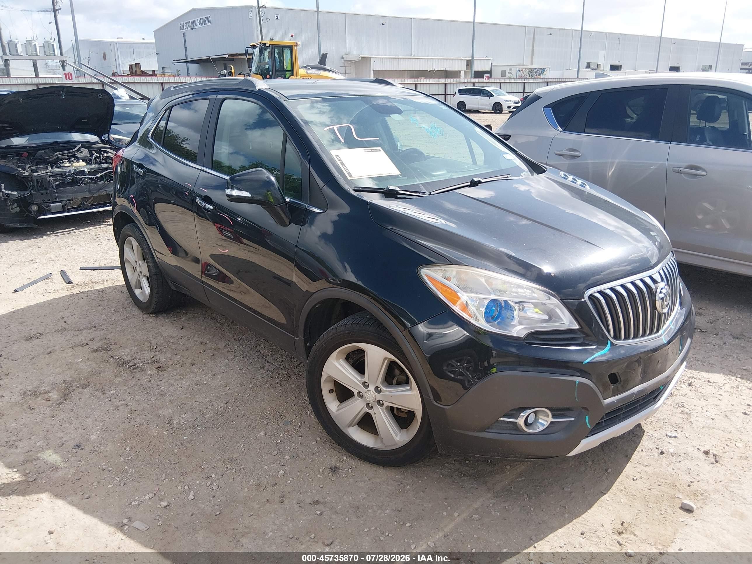 2015 Buick Encore Convenience Black vin: KL4CJFSB3FB204049