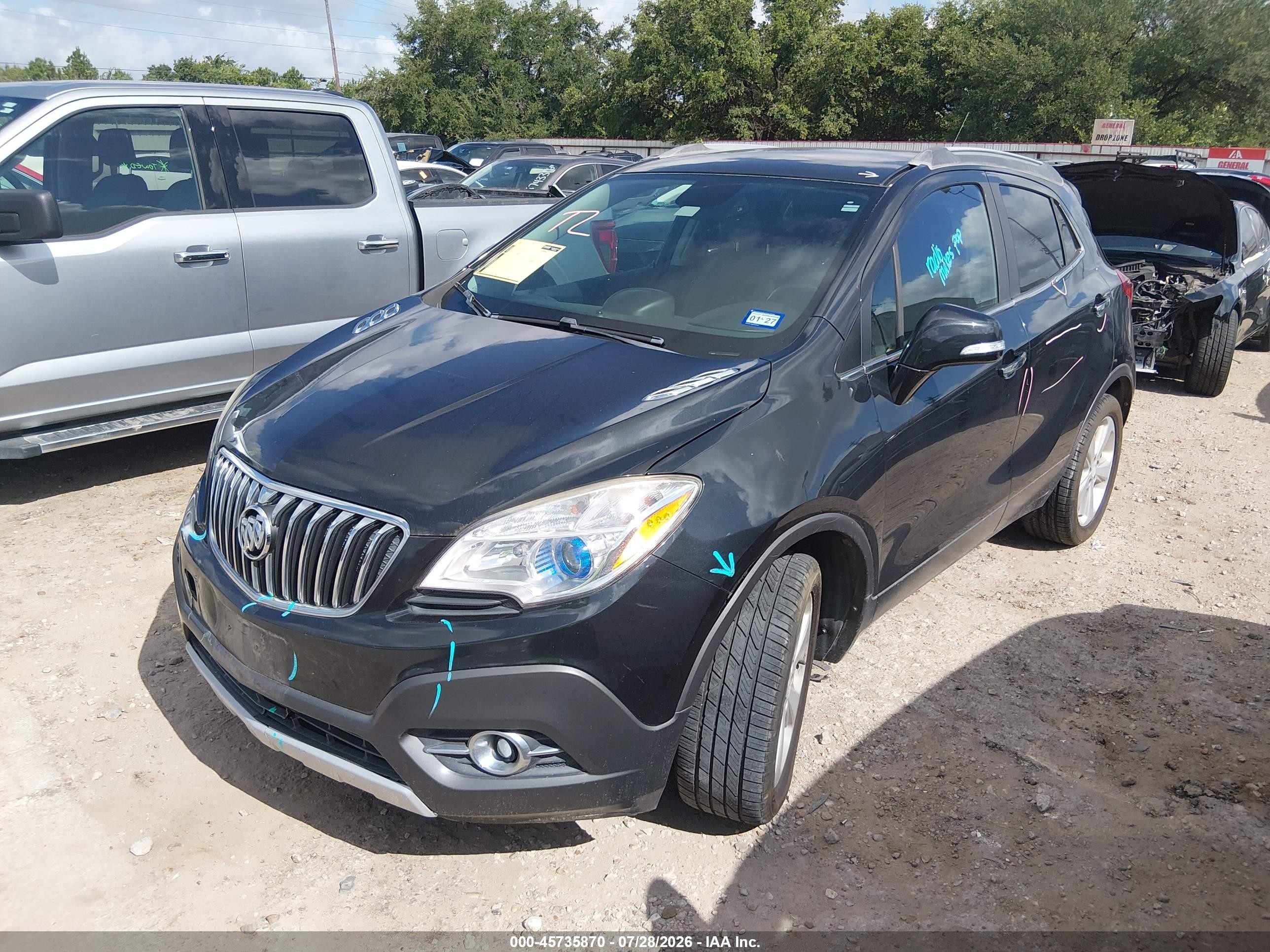 2015 Buick Encore Convenience Black vin: KL4CJFSB3FB204049