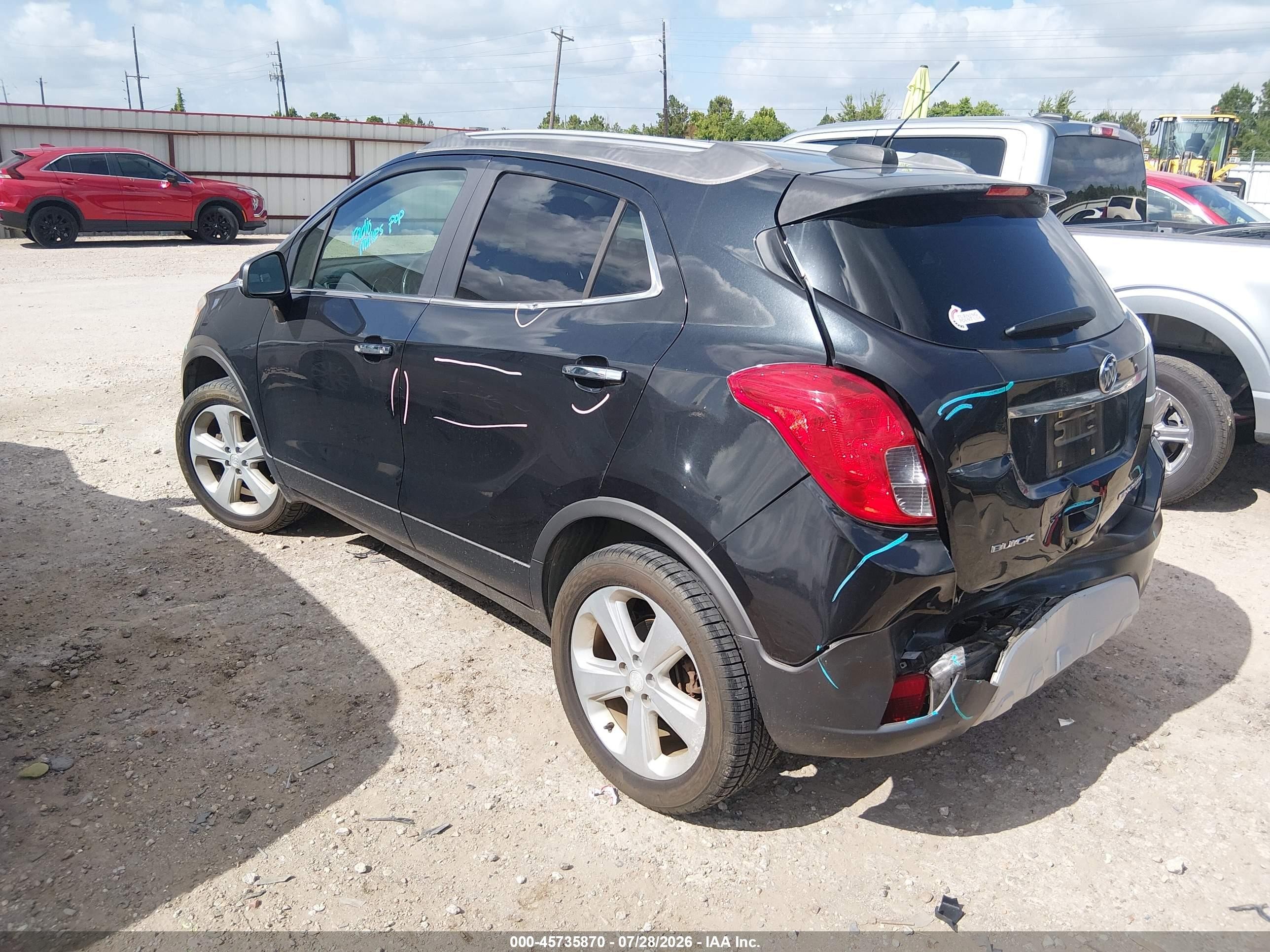 2015 Buick Encore Convenience Black vin: KL4CJFSB3FB204049
