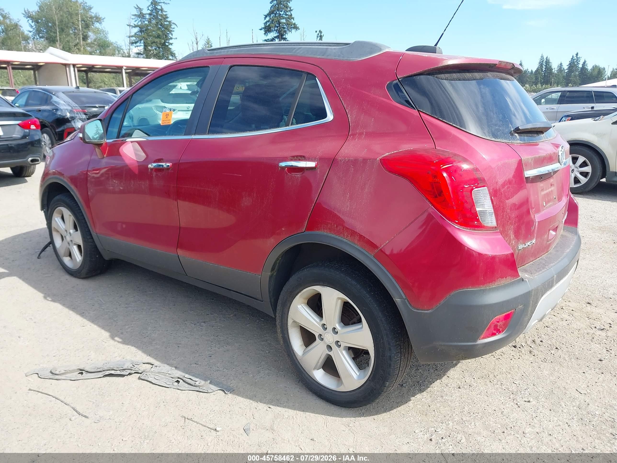 2015 Buick Encore Convenience Red vin: KL4CJFSB3FB250920