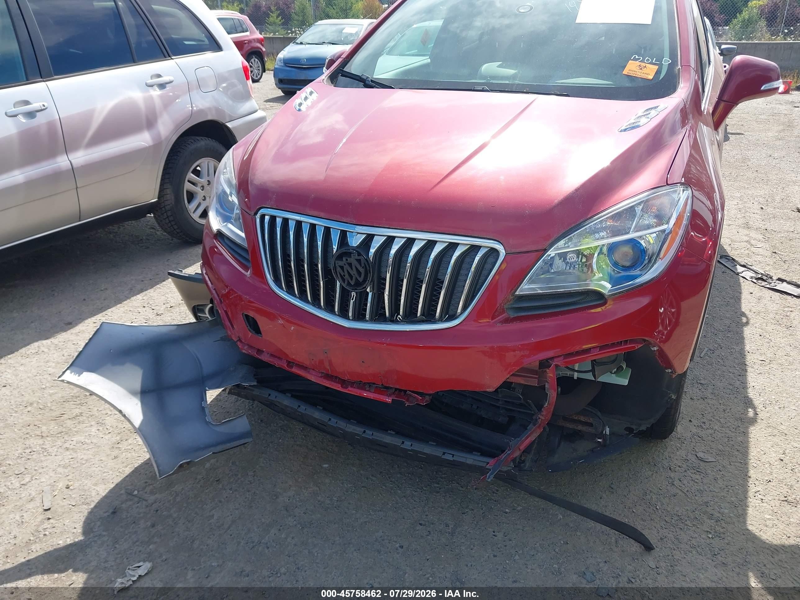 2015 Buick Encore Convenience Red vin: KL4CJFSB3FB250920