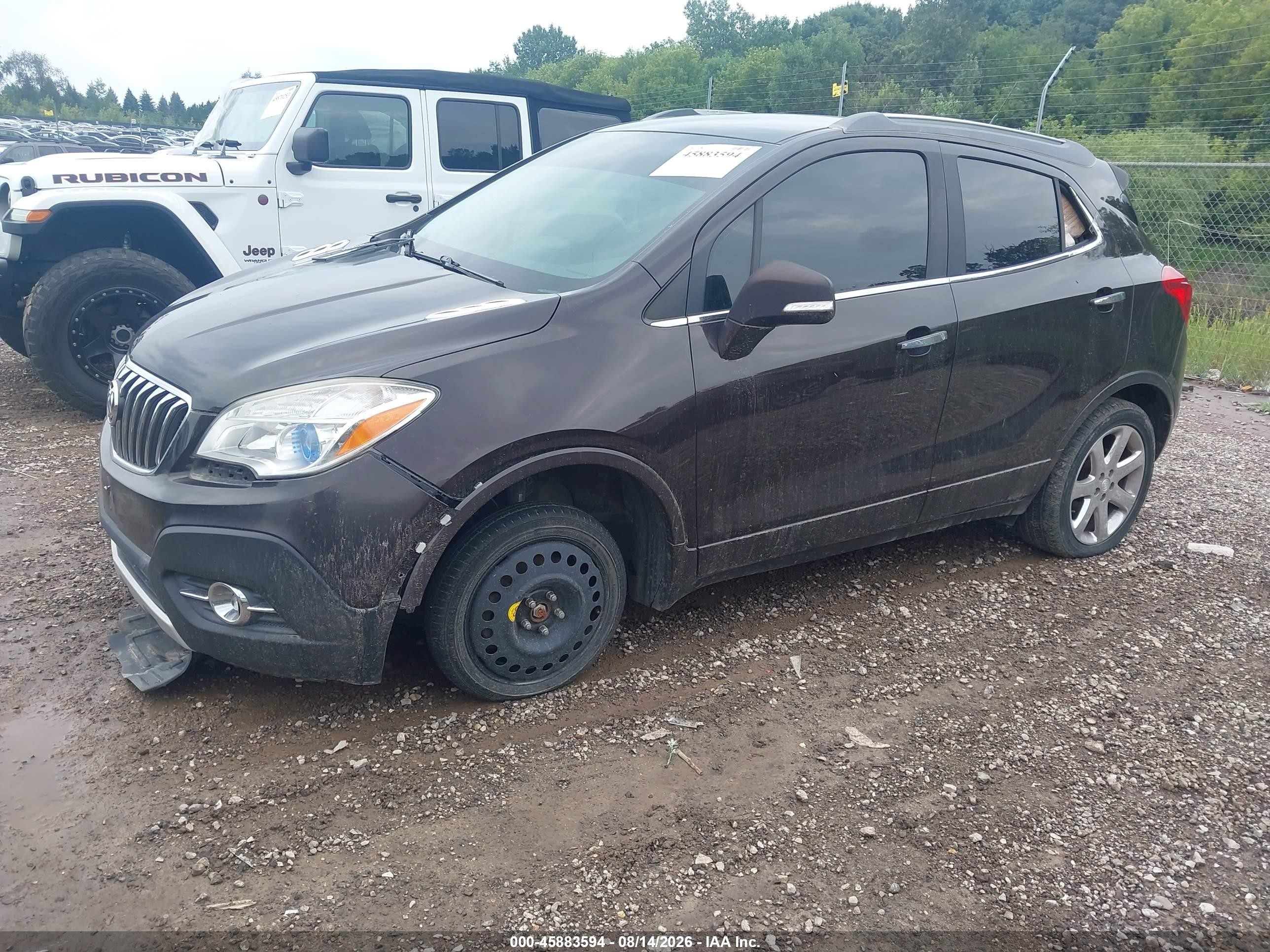 2014 Buick Encore Convenience Black vin: KL4CJFSB4EB580208
