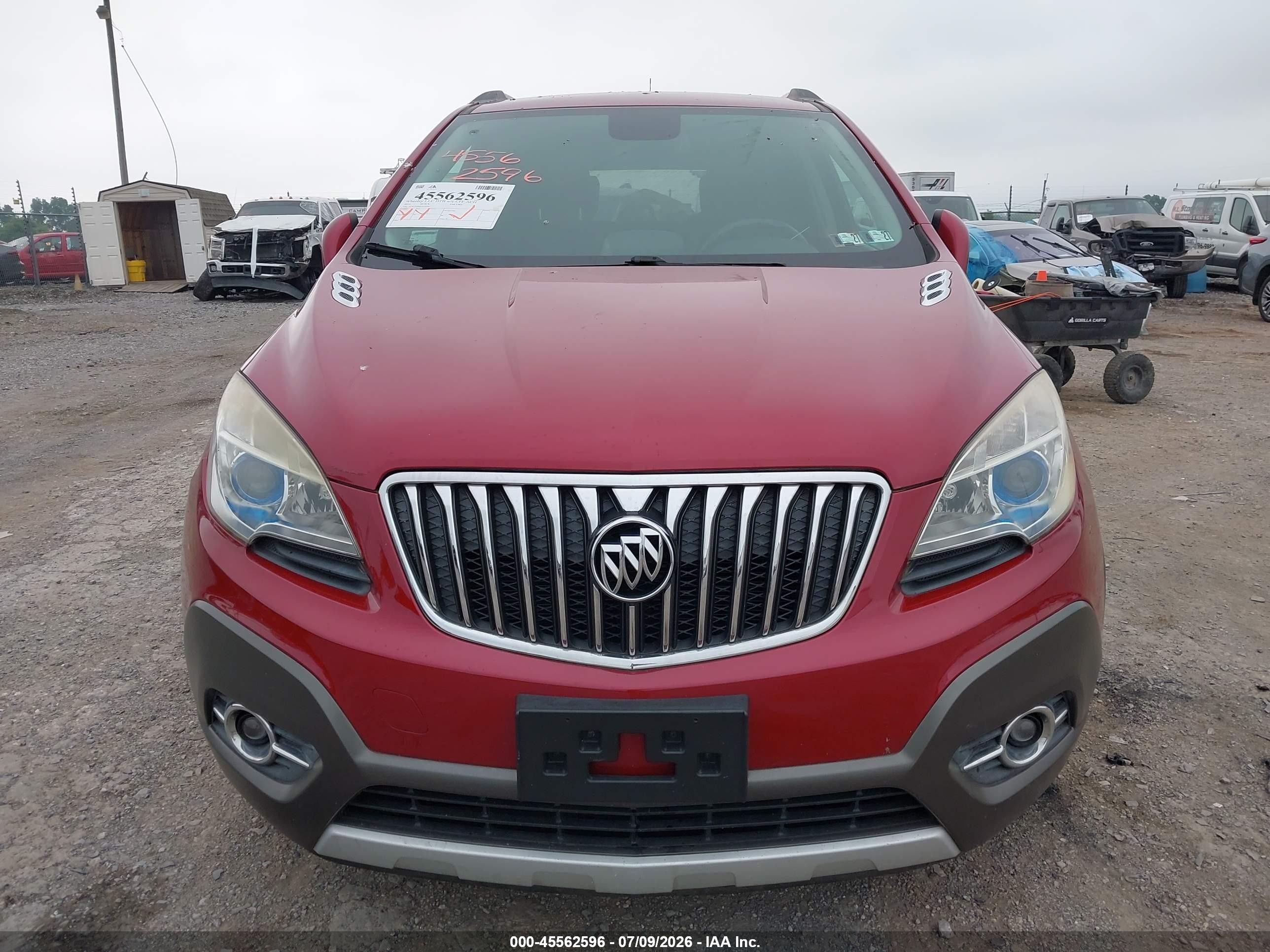 2014 Buick Encore Convenience Red vin: KL4CJFSB4EB598482