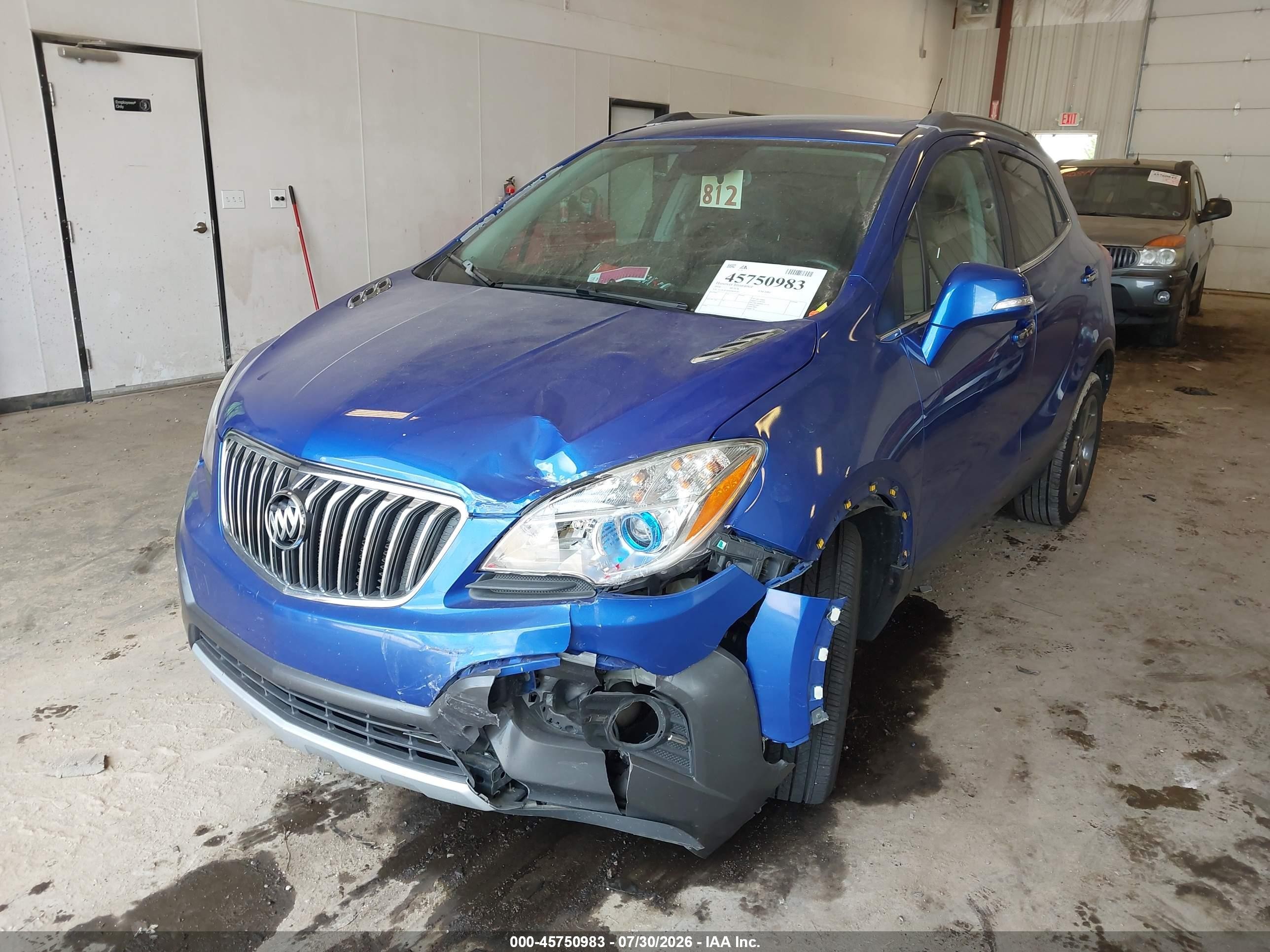2014 Buick Encore Convenience Blue vin: KL4CJFSB4EB694385