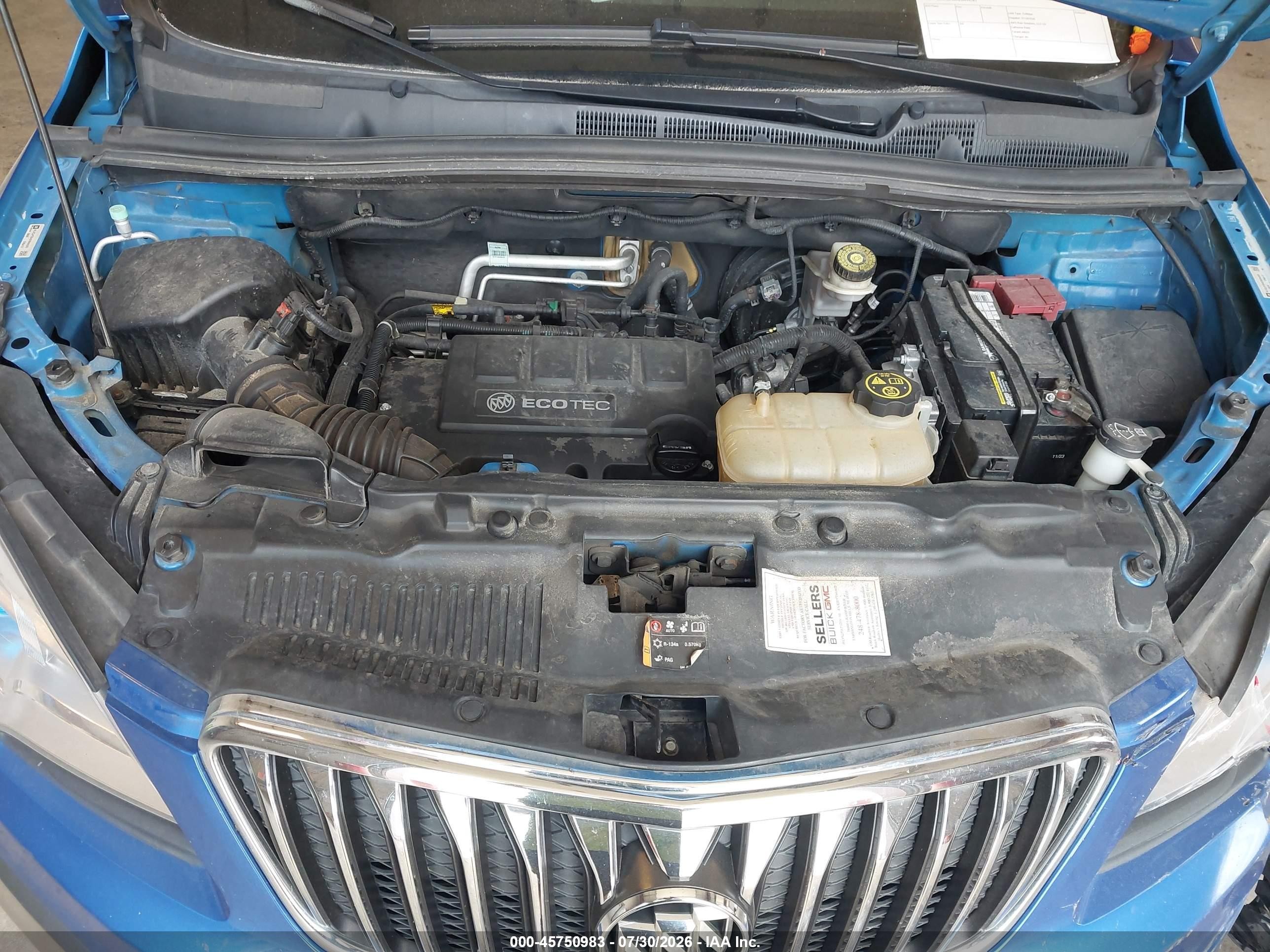 2014 Buick Encore Convenience Blue vin: KL4CJFSB4EB694385
