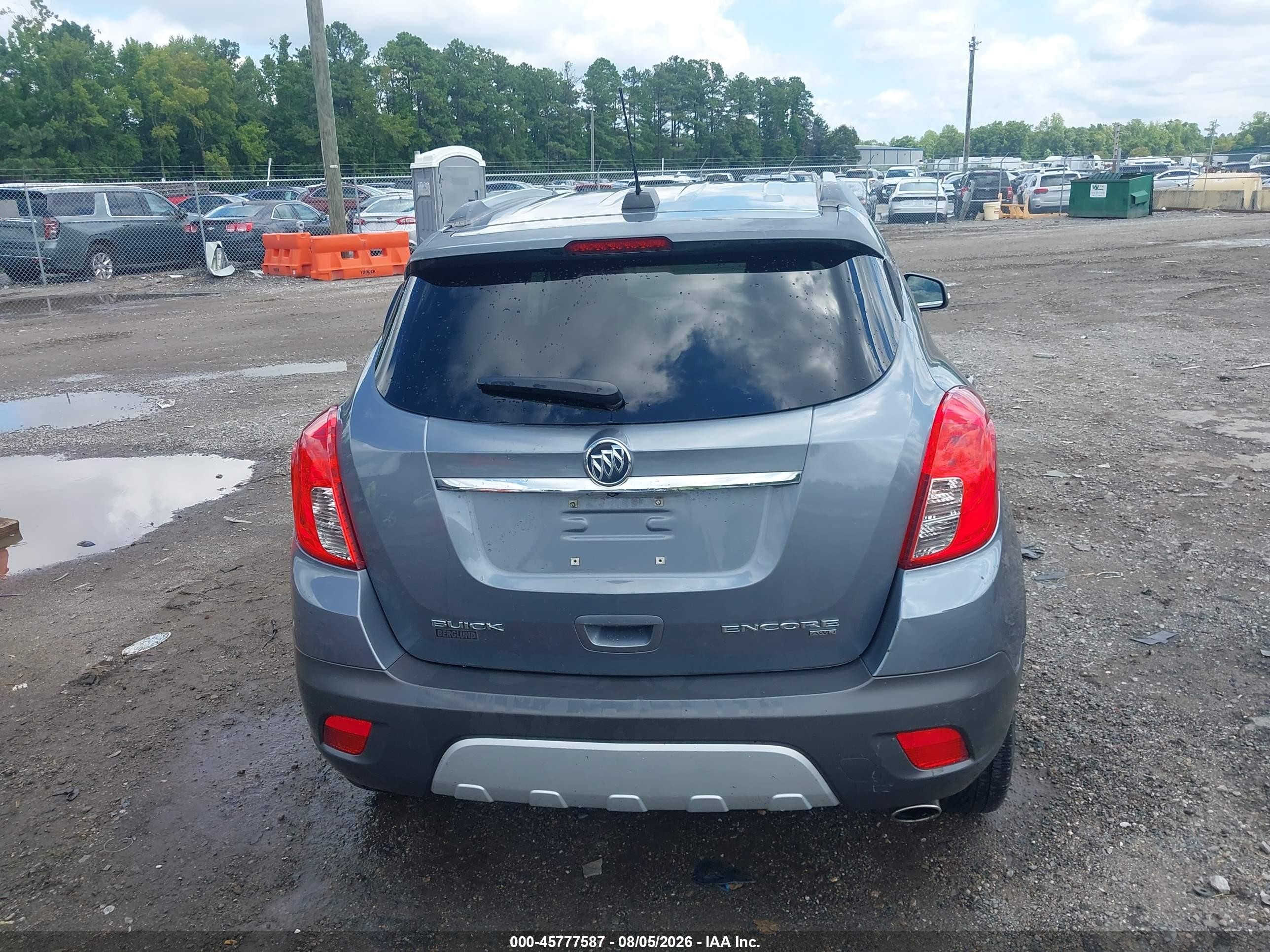 2015 Buick Encore Convenience Gray vin: KL4CJFSB4FB126977