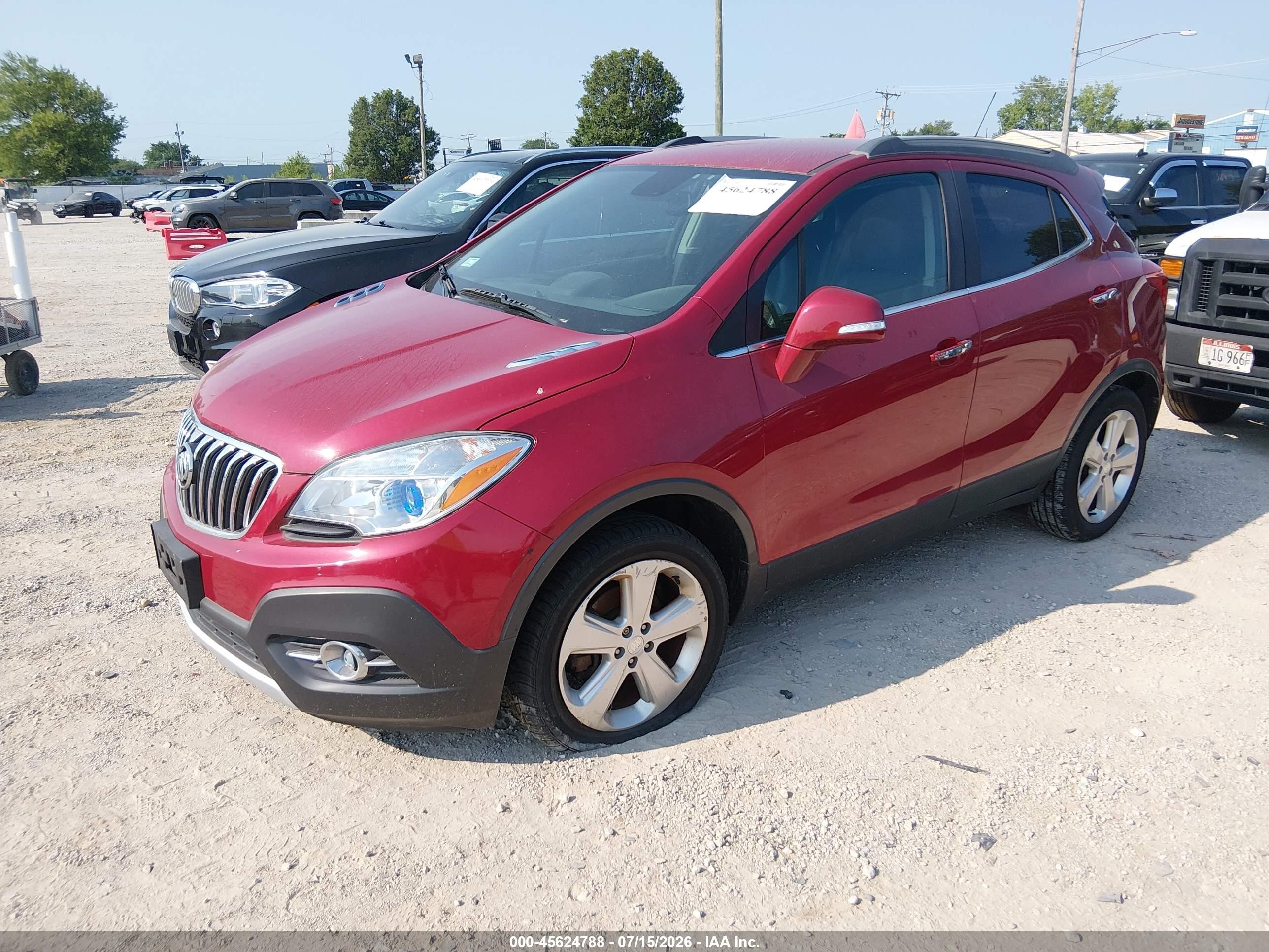 2015 Buick Encore Convenience Red vin: KL4CJFSB4FB201340
