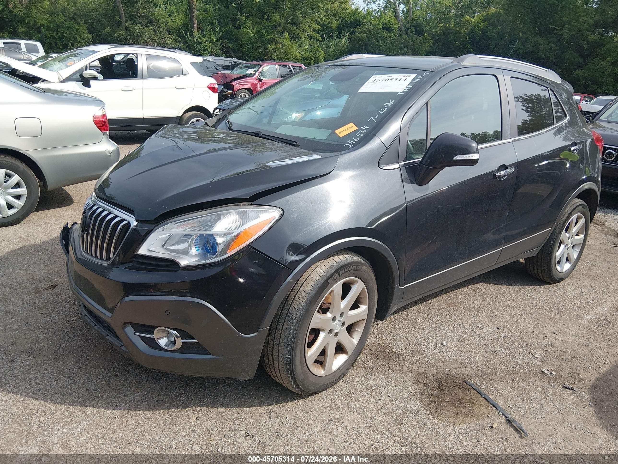 2015 Buick Encore Convenience Черный vin: KL4CJFSB4FB253163