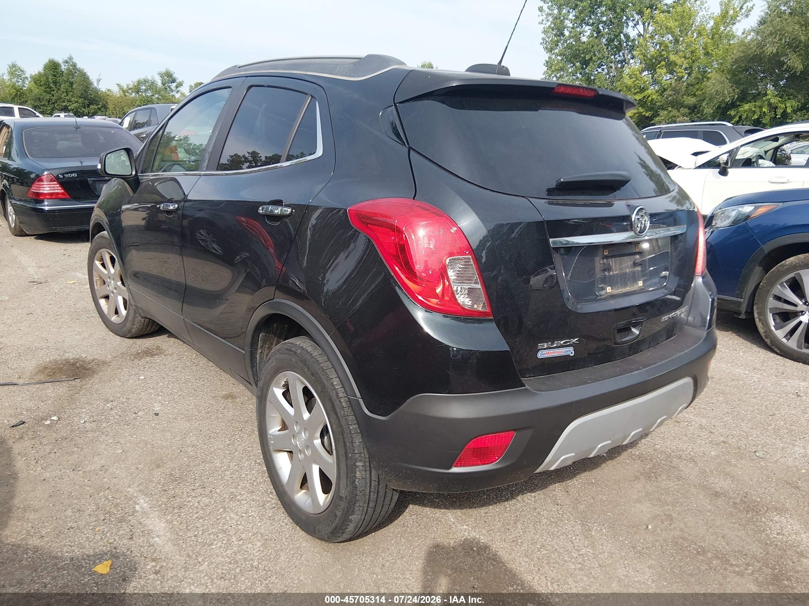 2015 Buick Encore Convenience Черный vin: KL4CJFSB4FB253163