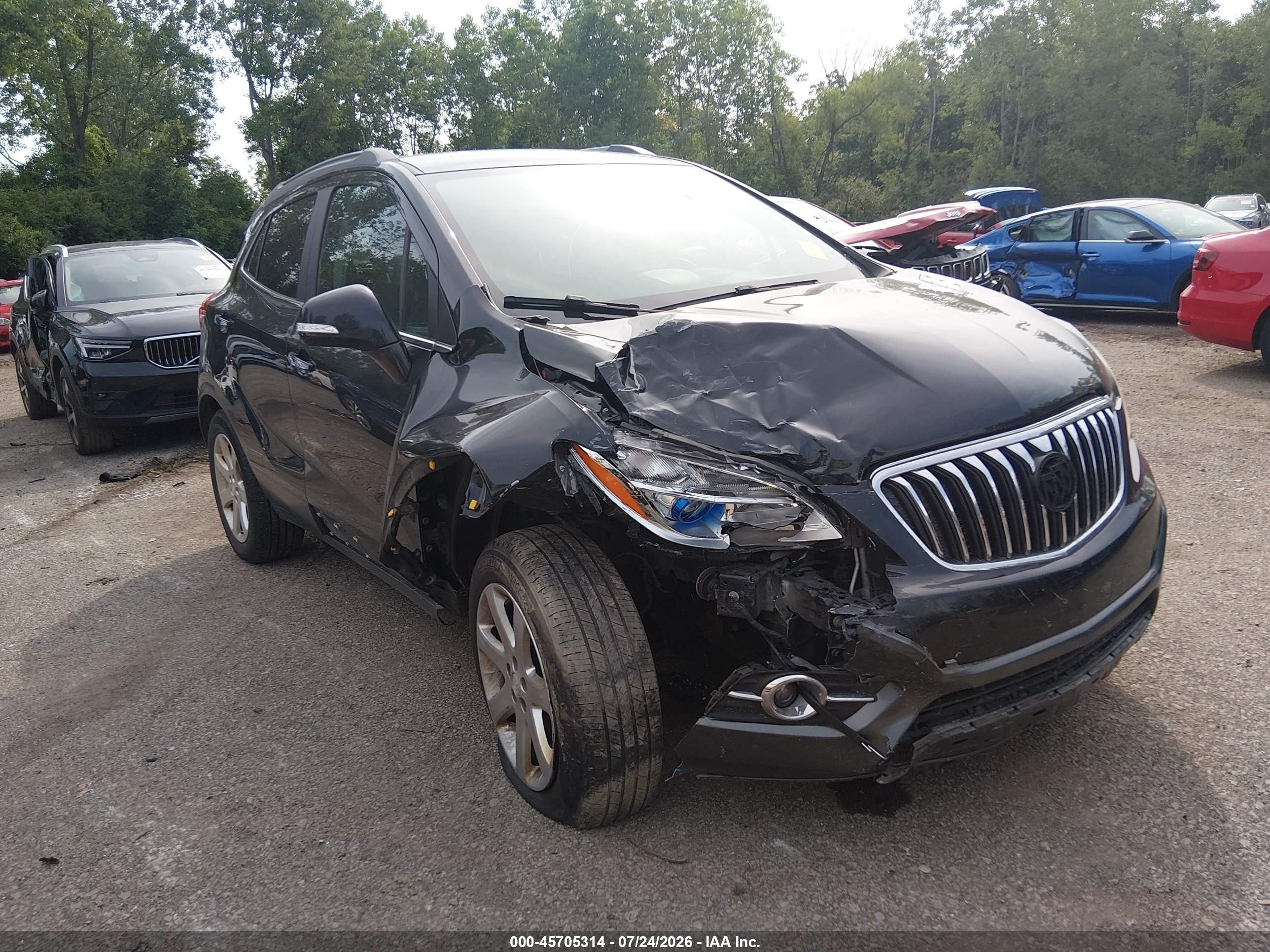 2015 Buick Encore Convenience Черный vin: KL4CJFSB4FB253163