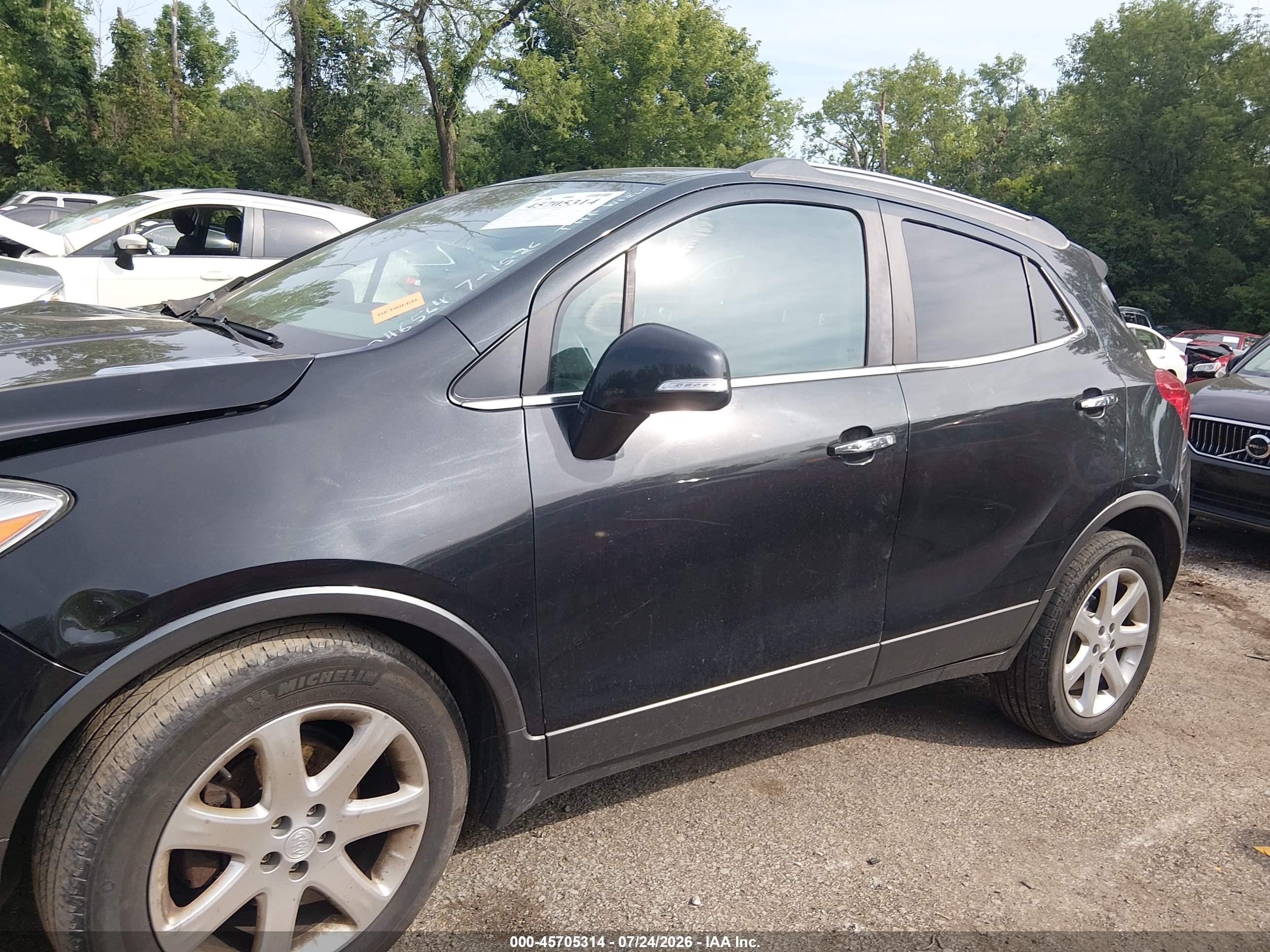 2015 Buick Encore Convenience Черный vin: KL4CJFSB4FB253163
