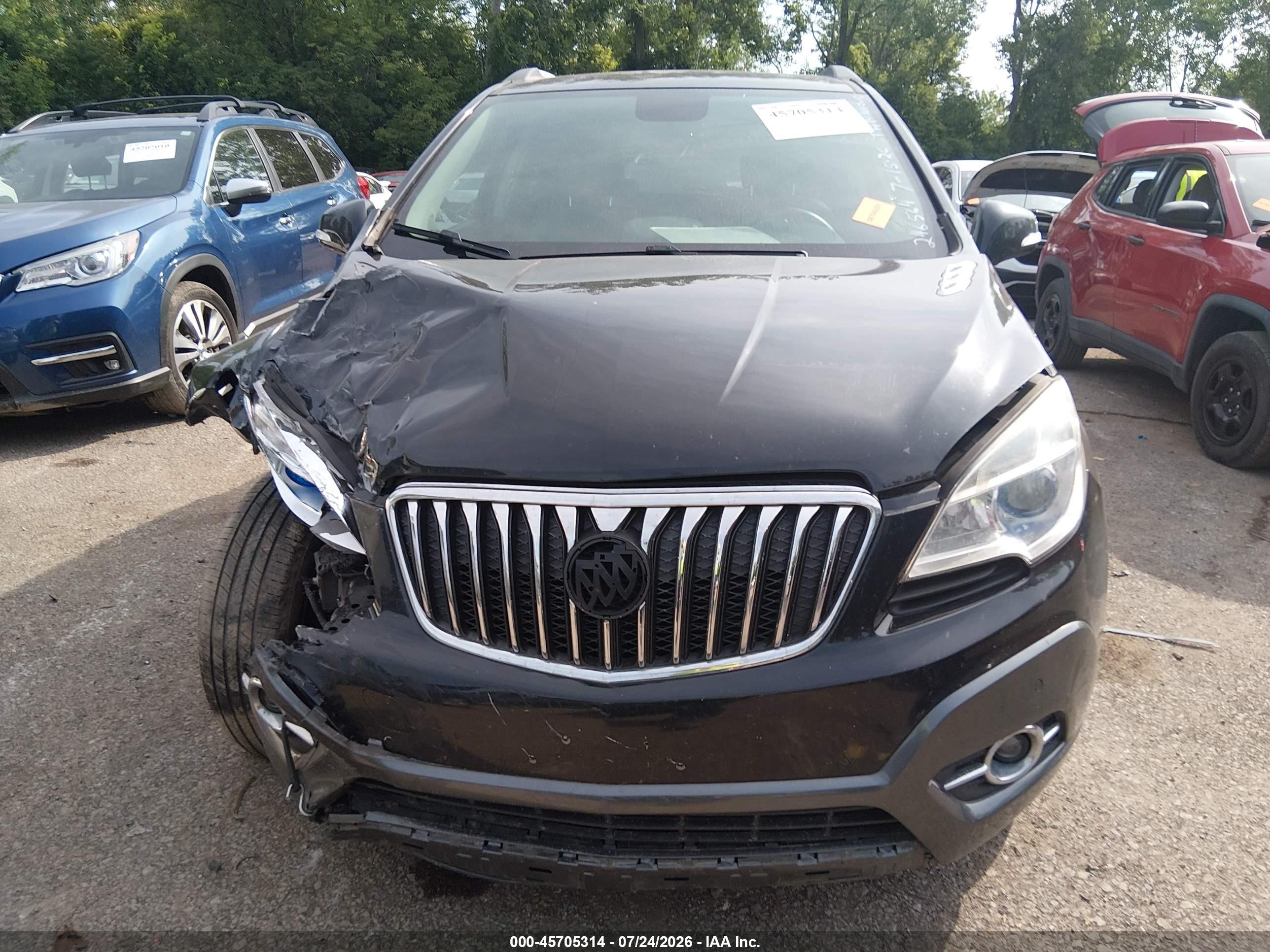 2015 Buick Encore Convenience Черный vin: KL4CJFSB4FB253163