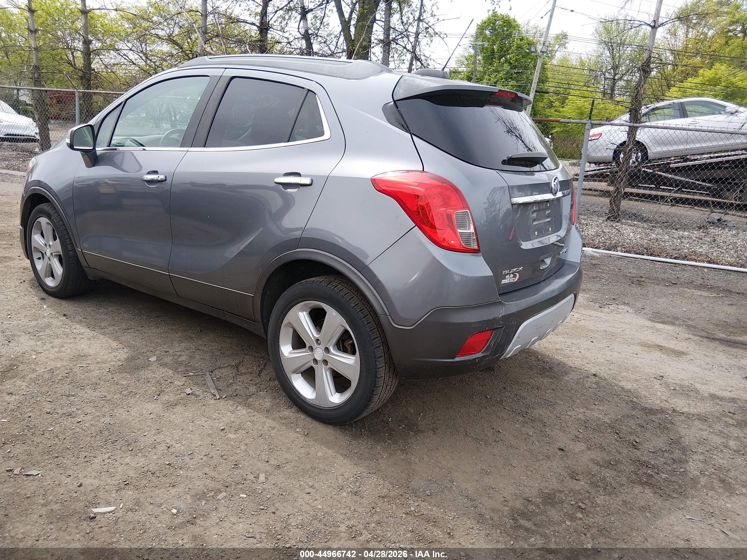 2015 Buick Encore Convenience Gray vin: KL4CJFSB5FB065896