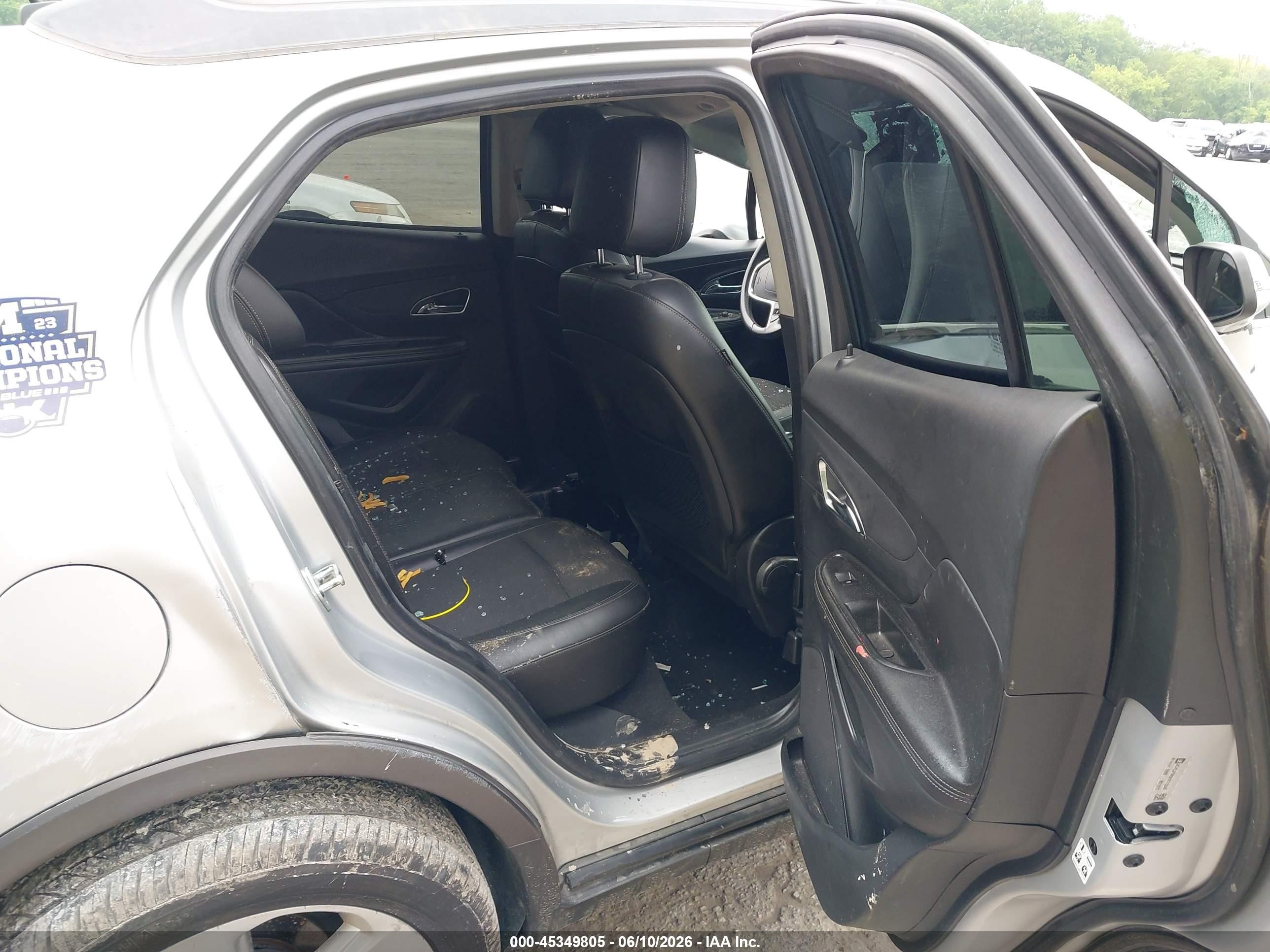 2015 Buick Encore Convenience Silver vin: KL4CJFSB5FB173340