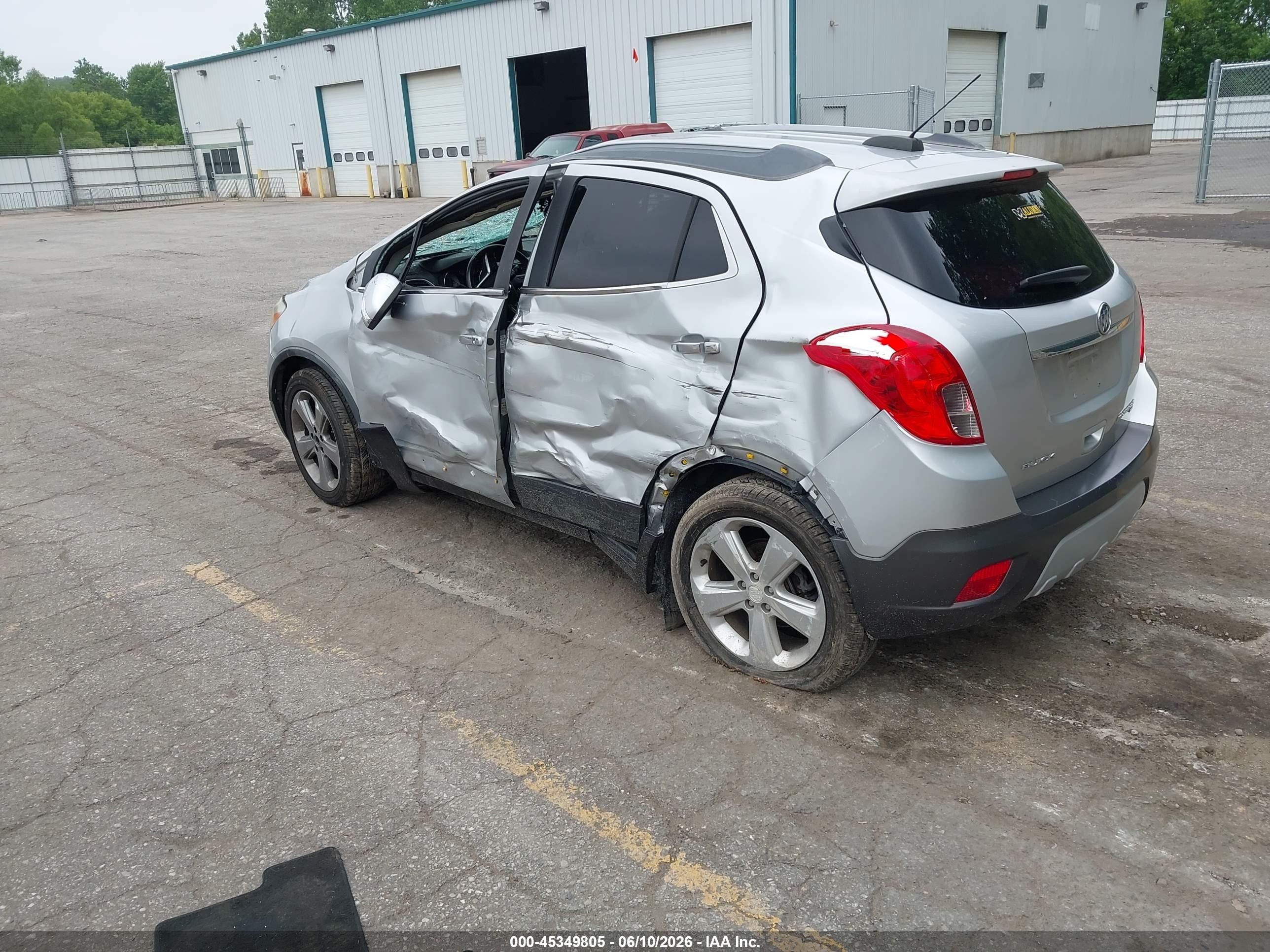2015 Buick Encore Convenience Silver vin: KL4CJFSB5FB173340