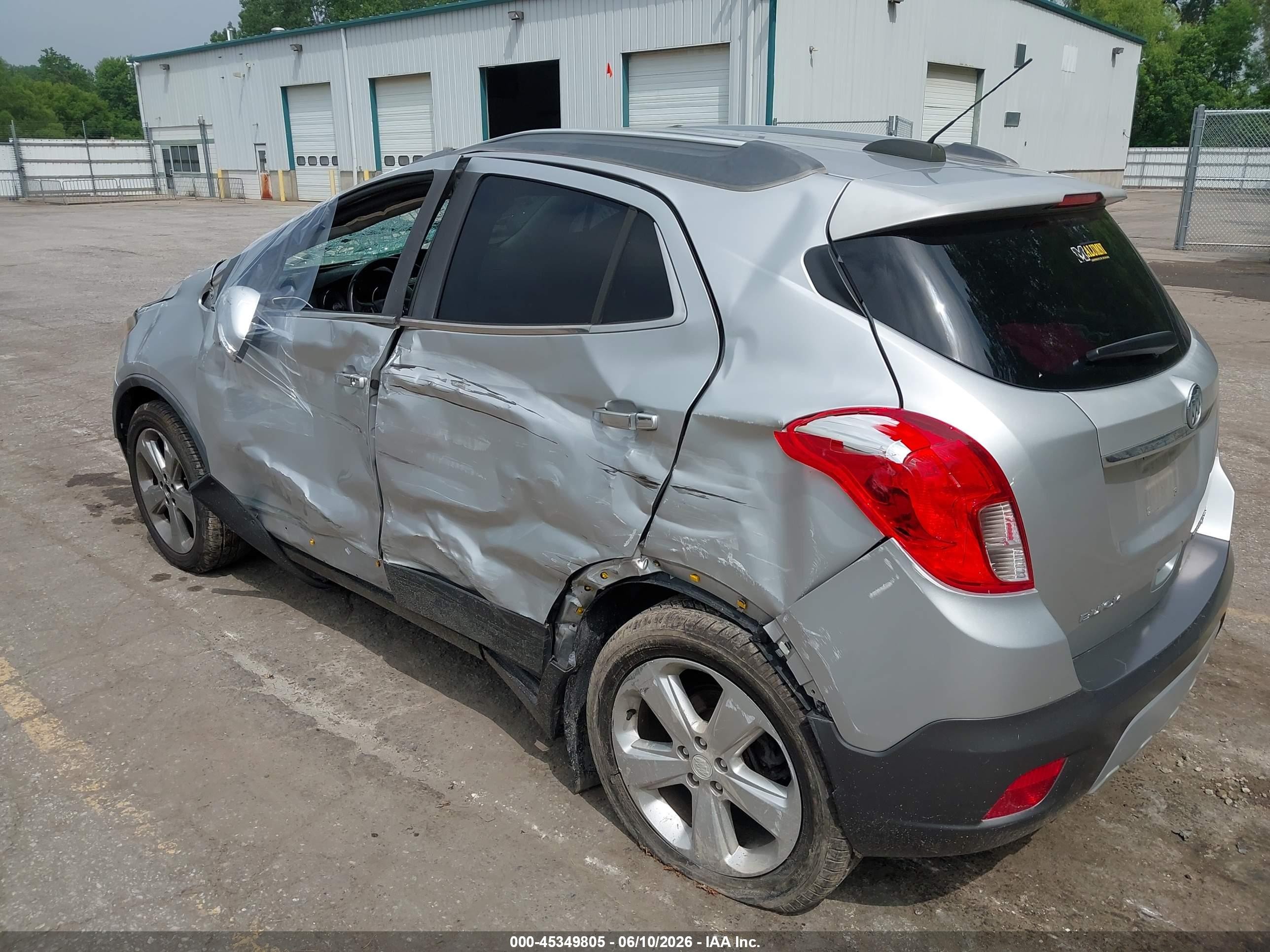 2015 Buick Encore Convenience Silver vin: KL4CJFSB5FB173340