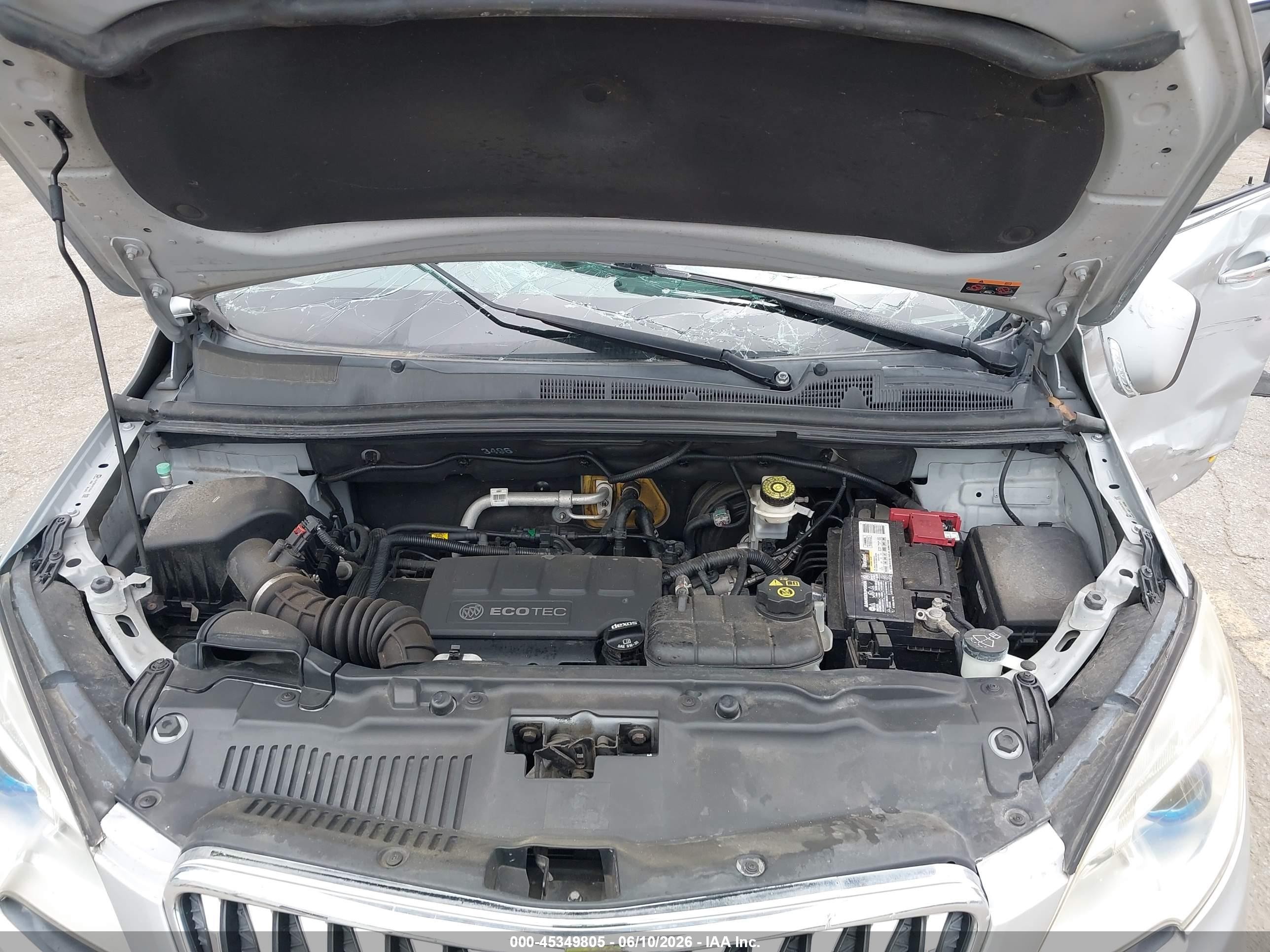 2015 Buick Encore Convenience Silver vin: KL4CJFSB5FB173340