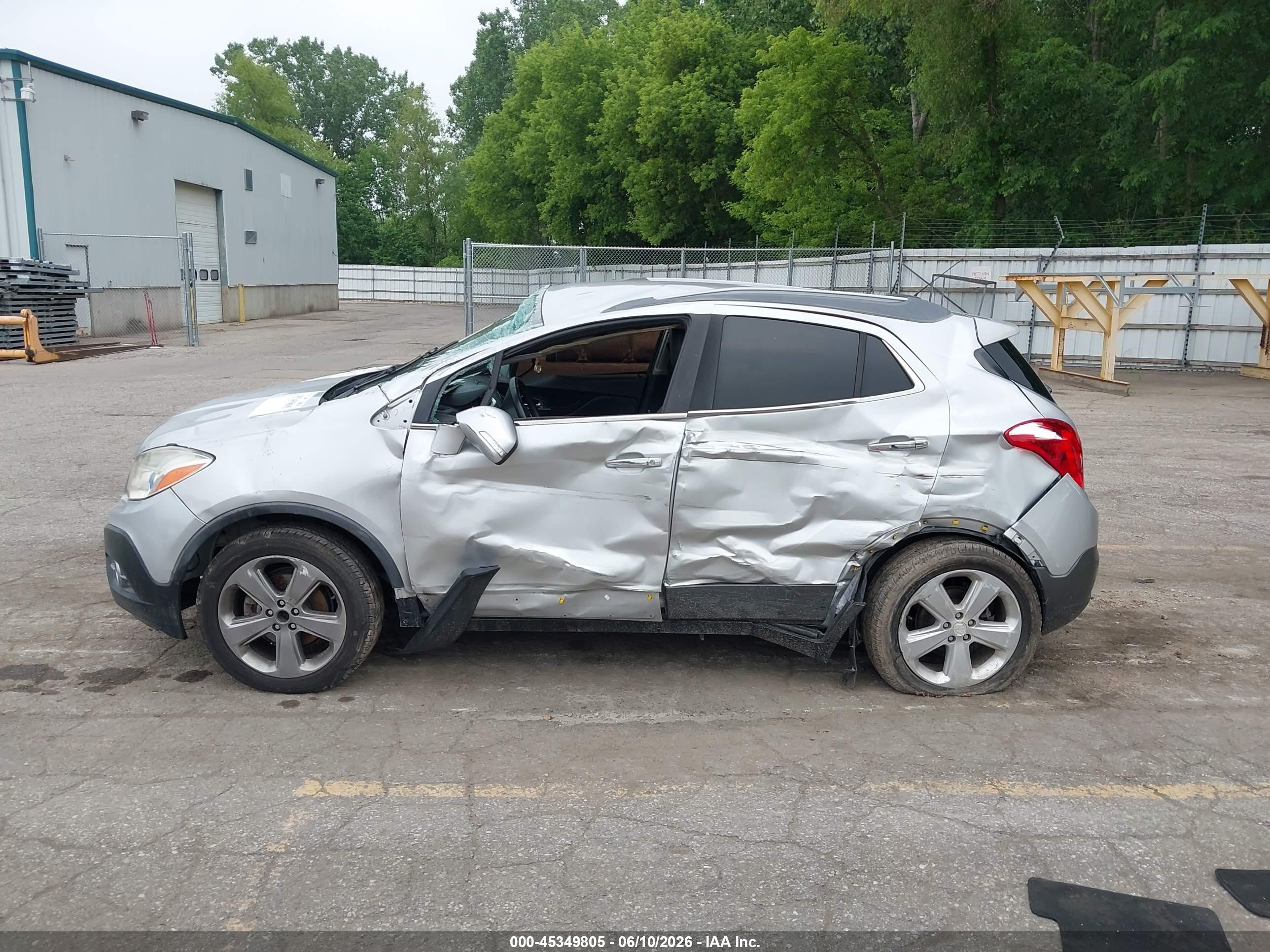 2015 Buick Encore Convenience Silver vin: KL4CJFSB5FB173340