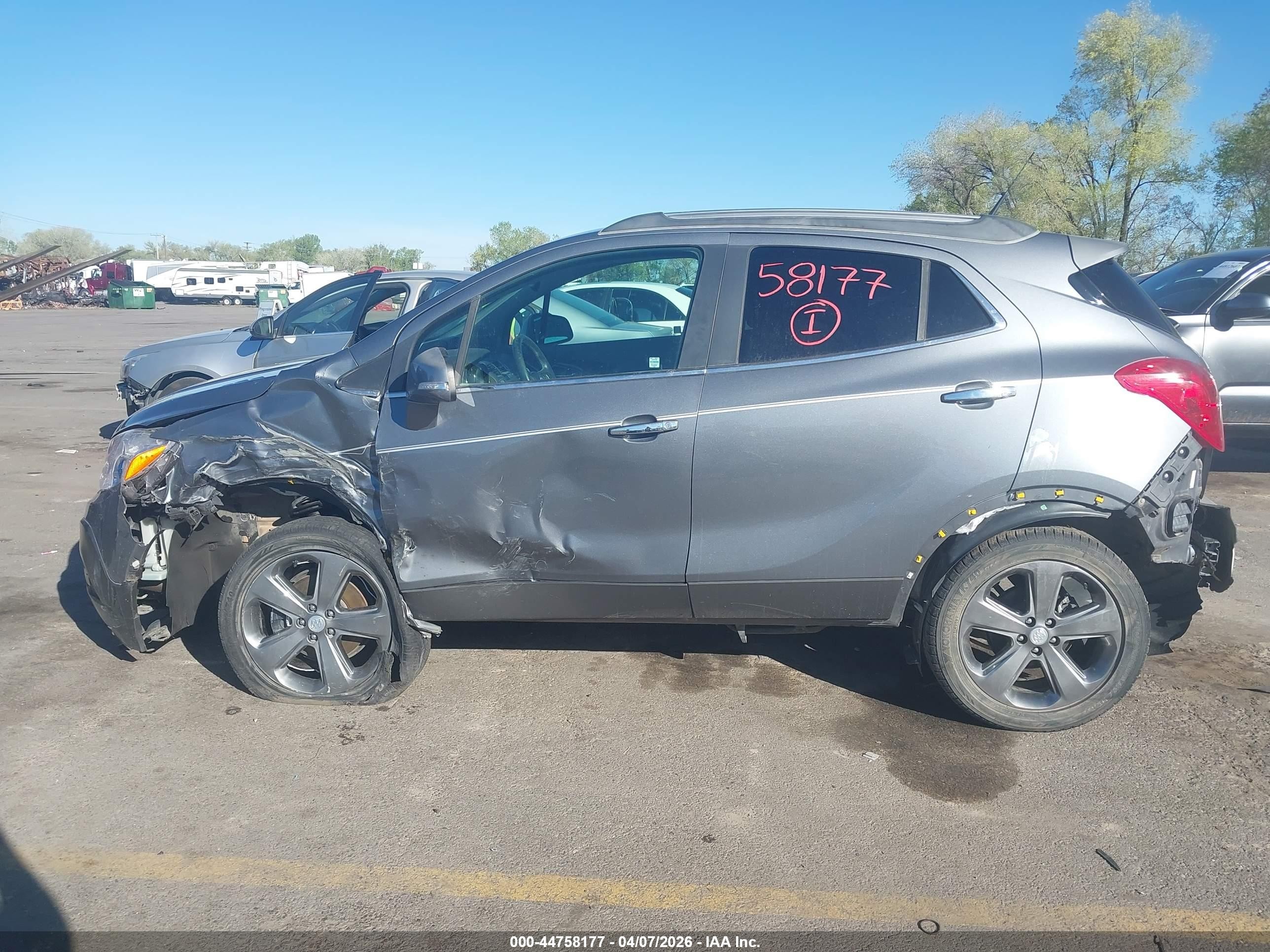 2014 Buick Encore Convenience Gray vin: KL4CJFSB6EB611510