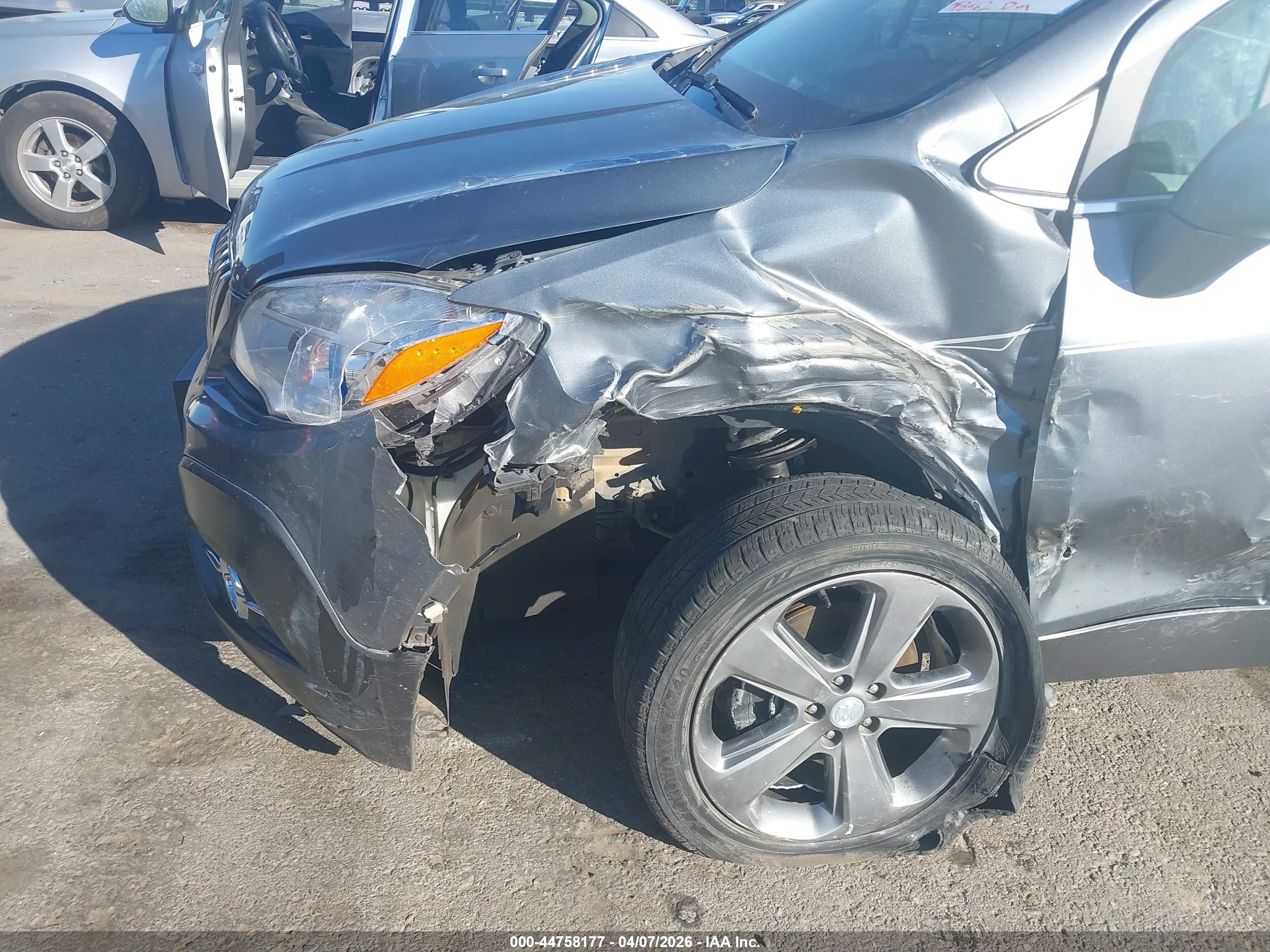 2014 Buick Encore Convenience Gray vin: KL4CJFSB6EB611510