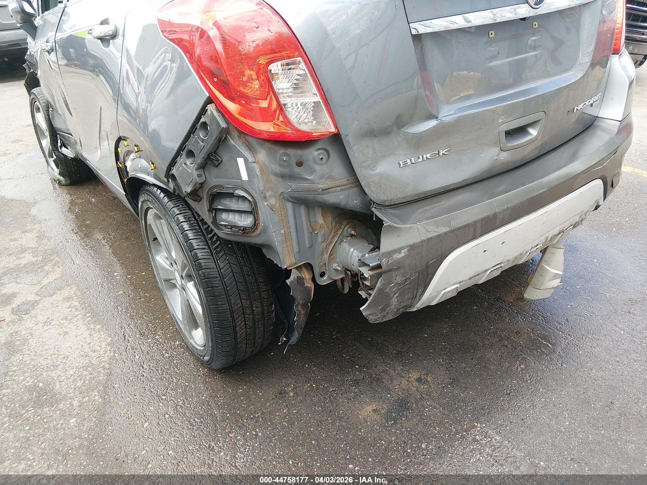 2014 Buick Encore Convenience Gray vin: KL4CJFSB6EB611510