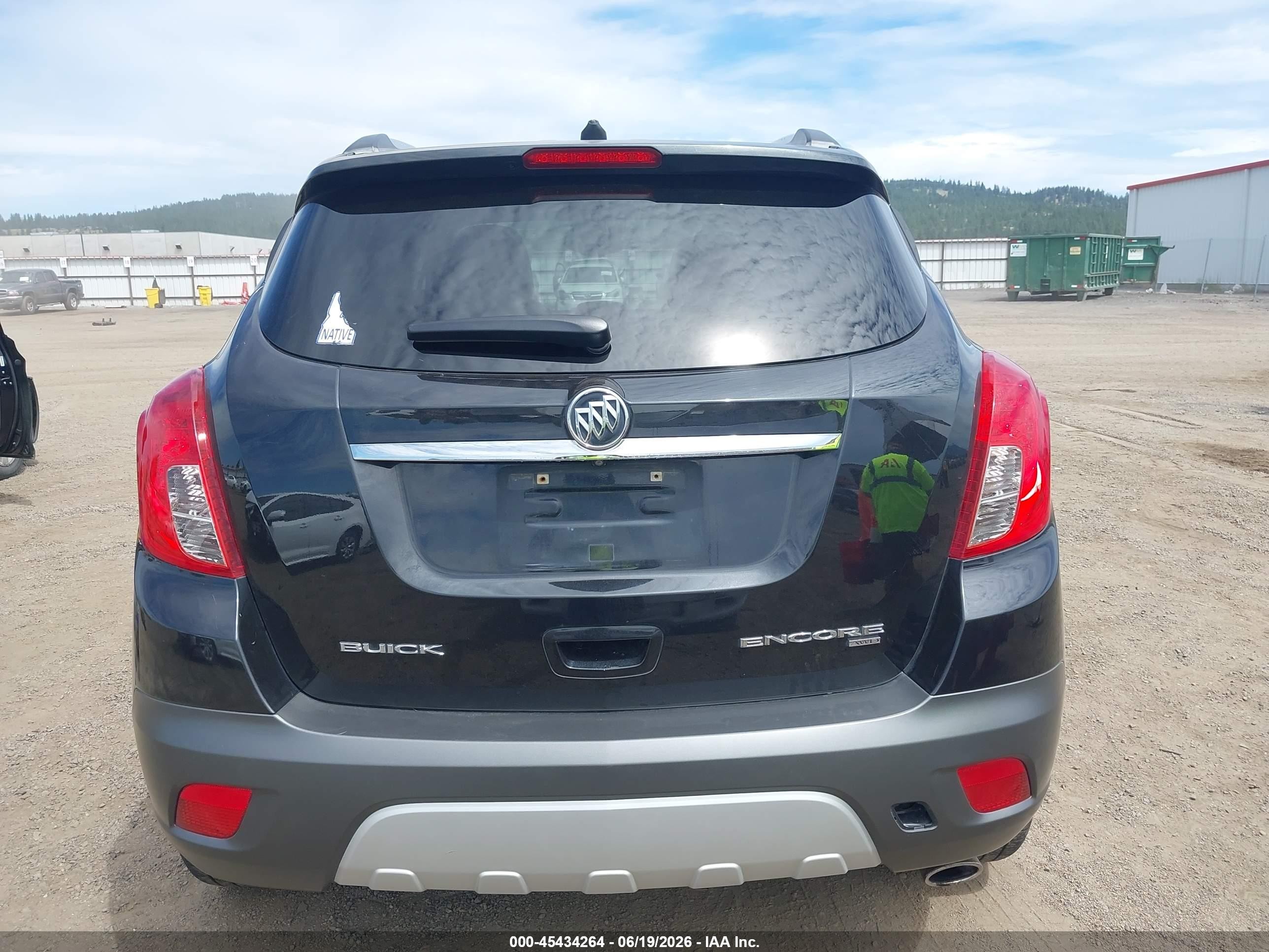 2014 Buick Encore Convenience Black vin: KL4CJFSB6EB625830