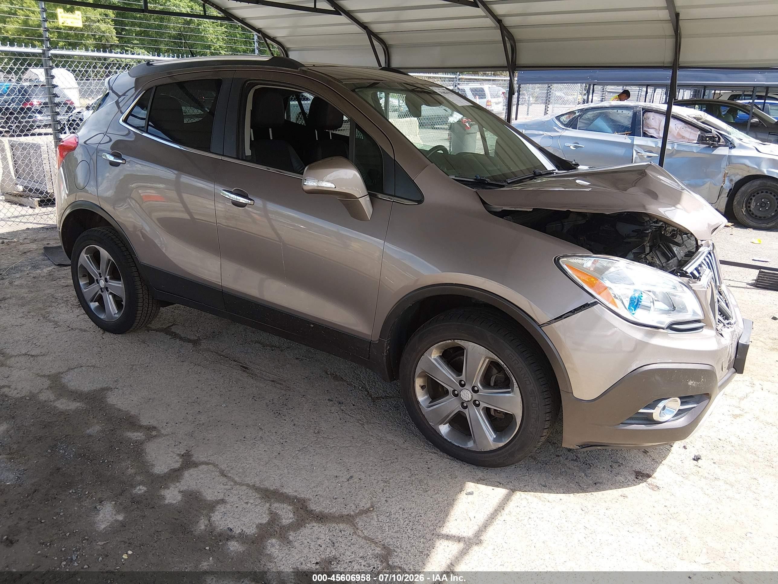 2014 Buick Encore Convenience Brown vin: KL4CJFSB6EB664286