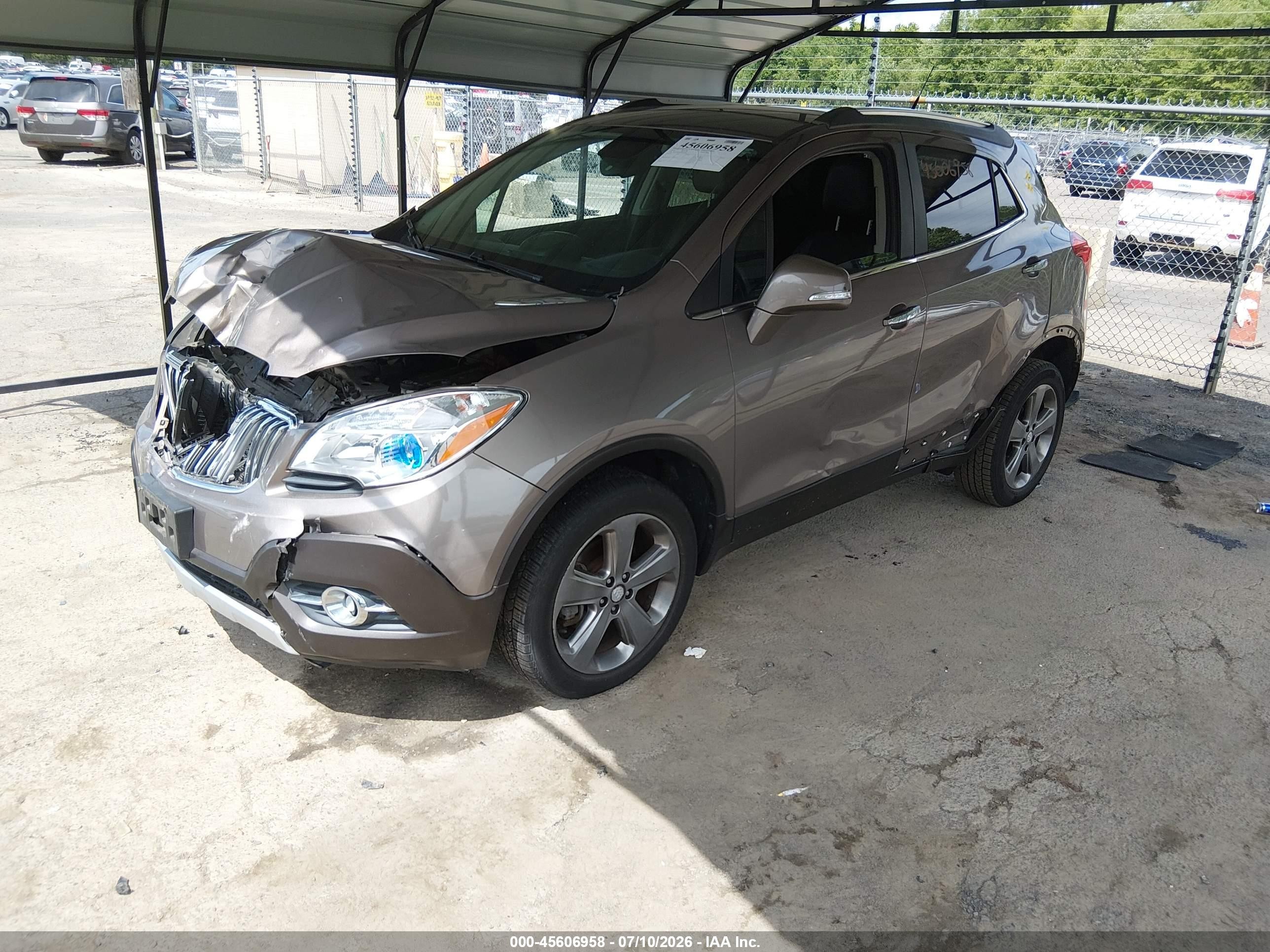 2014 Buick Encore Convenience Brown vin: KL4CJFSB6EB664286