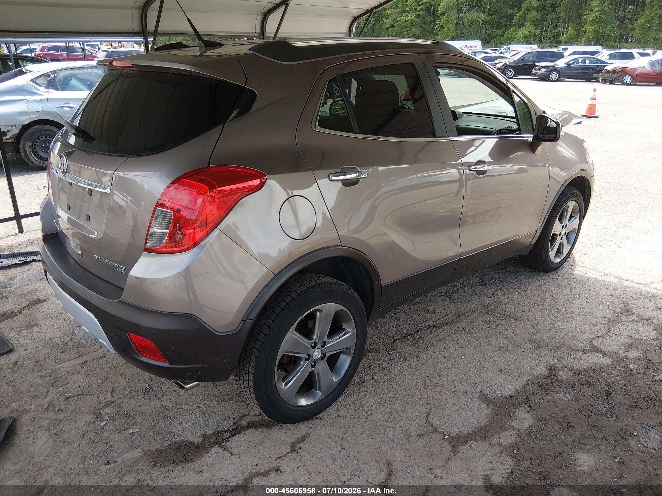 2014 Buick Encore Convenience Brown vin: KL4CJFSB6EB664286