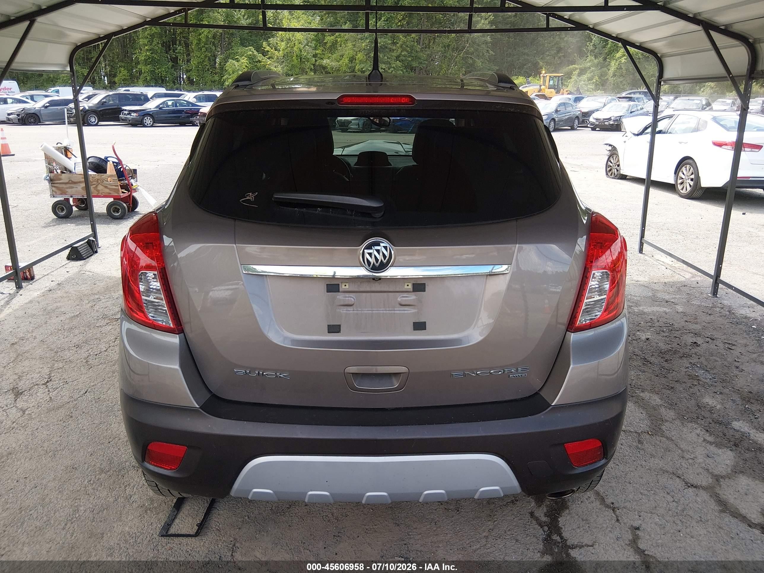 2014 Buick Encore Convenience Brown vin: KL4CJFSB6EB664286