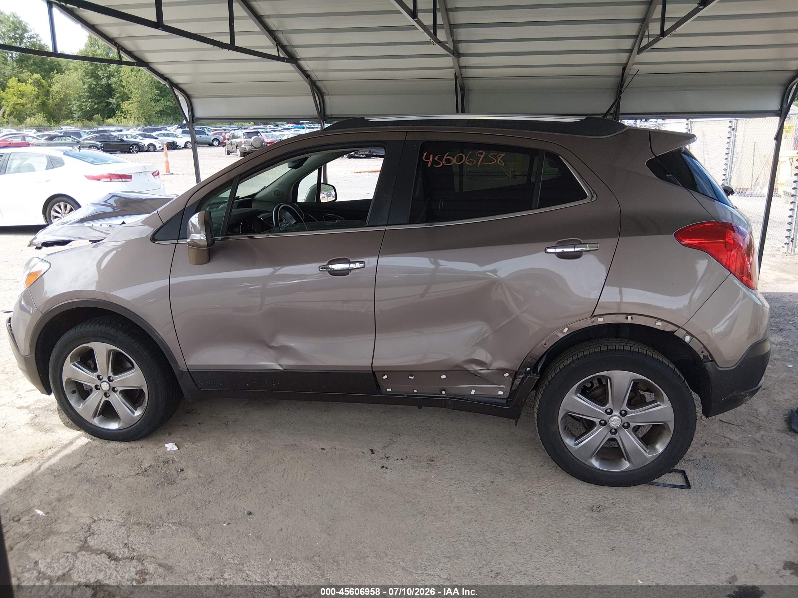 2014 Buick Encore Convenience Brown vin: KL4CJFSB6EB664286