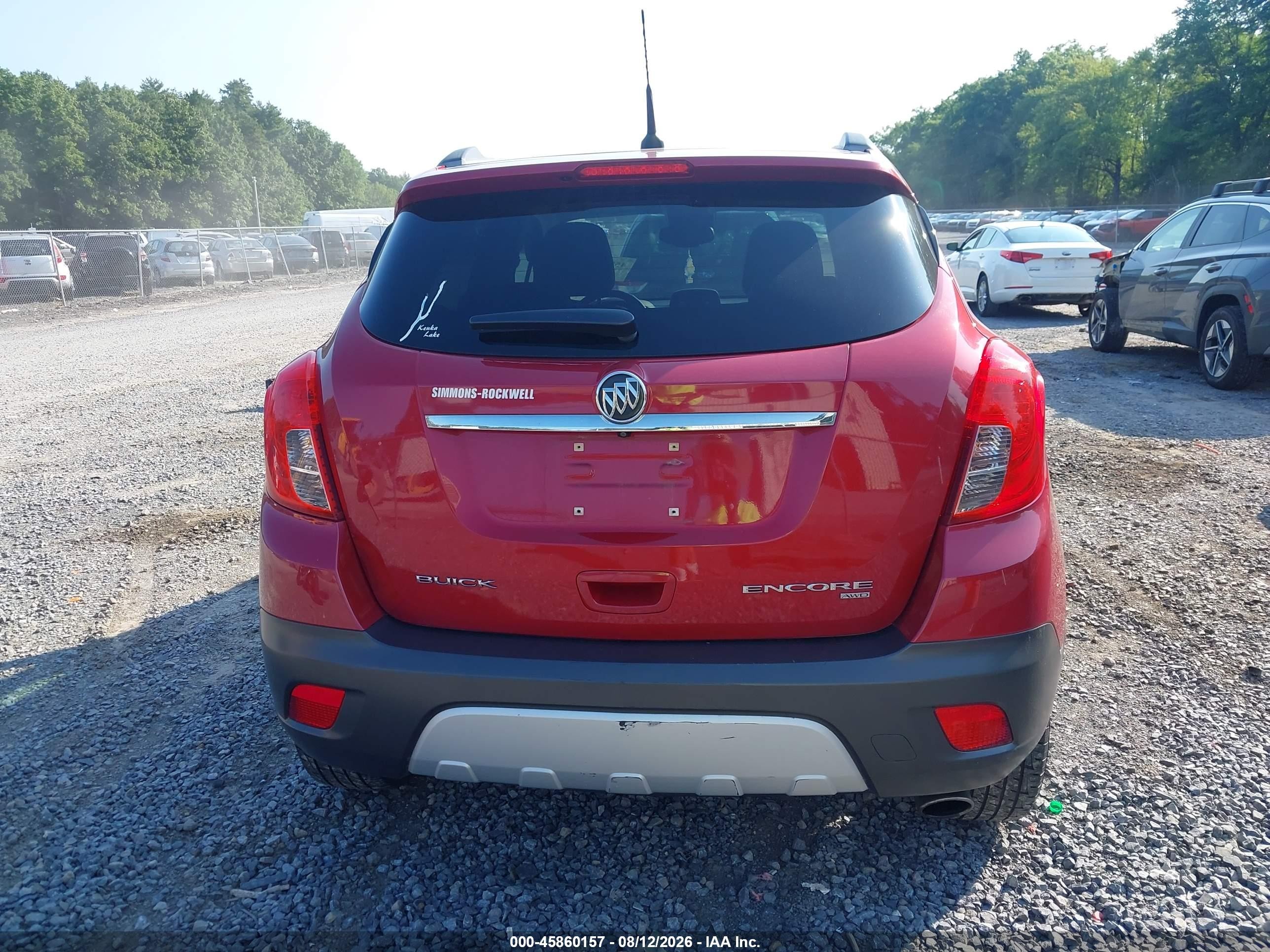 2014 Buick Encore Convenience Red vin: KL4CJFSB6EB783309