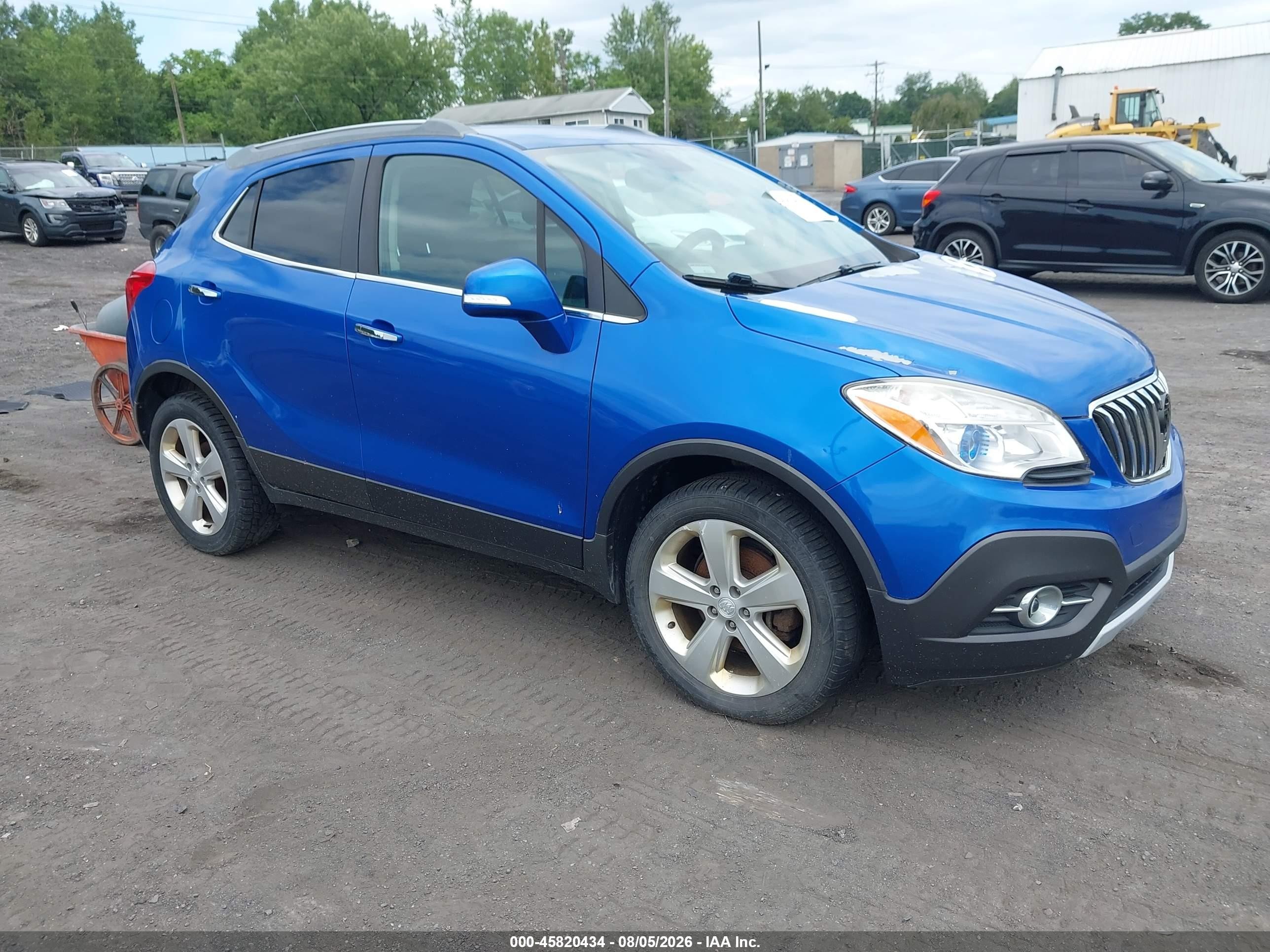 2015 Buick Encore Convenience Синий vin: KL4CJFSB6FB134935