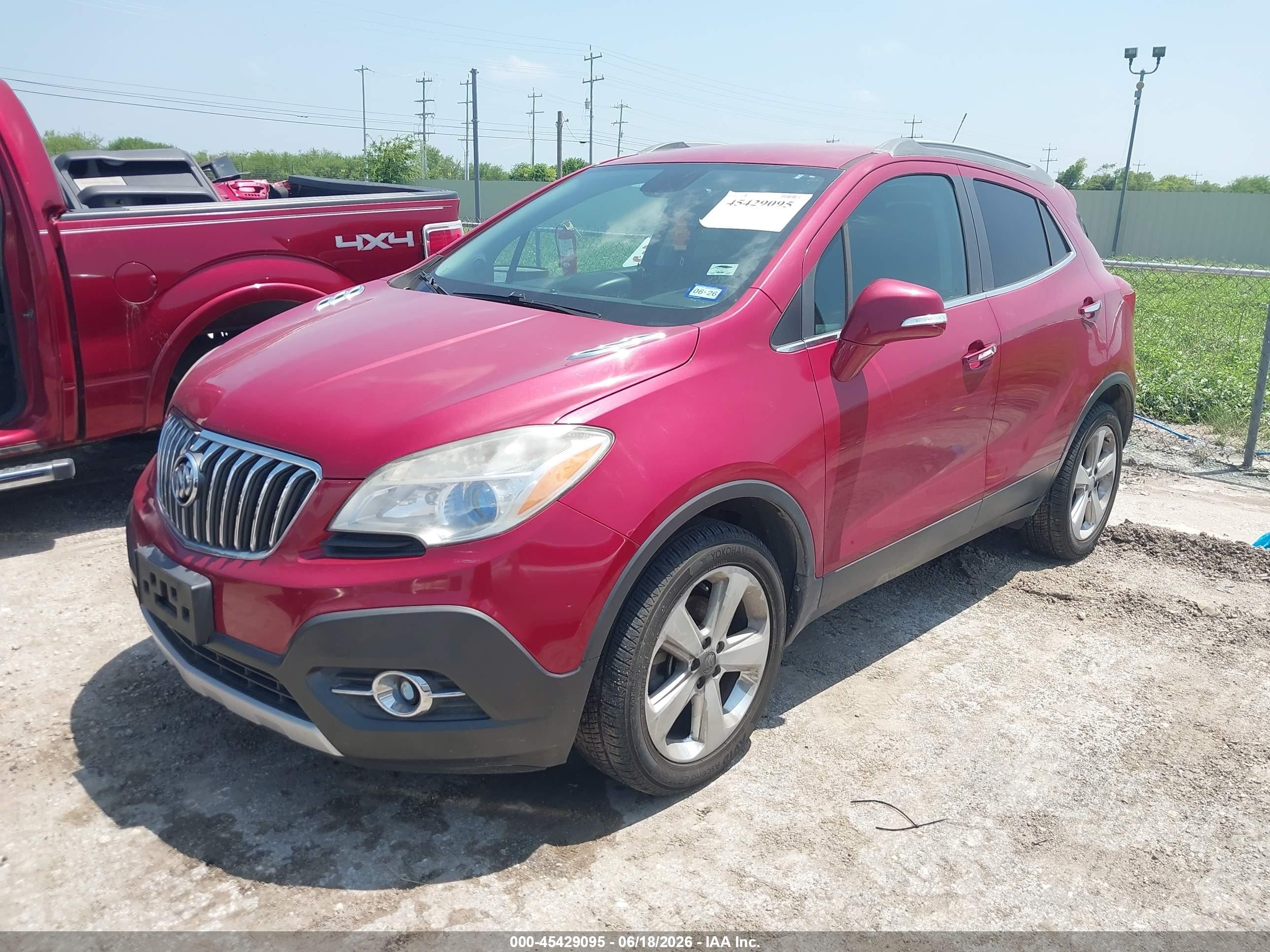 2015 Buick Encore Convenience Red vin: KL4CJFSB6FB145448