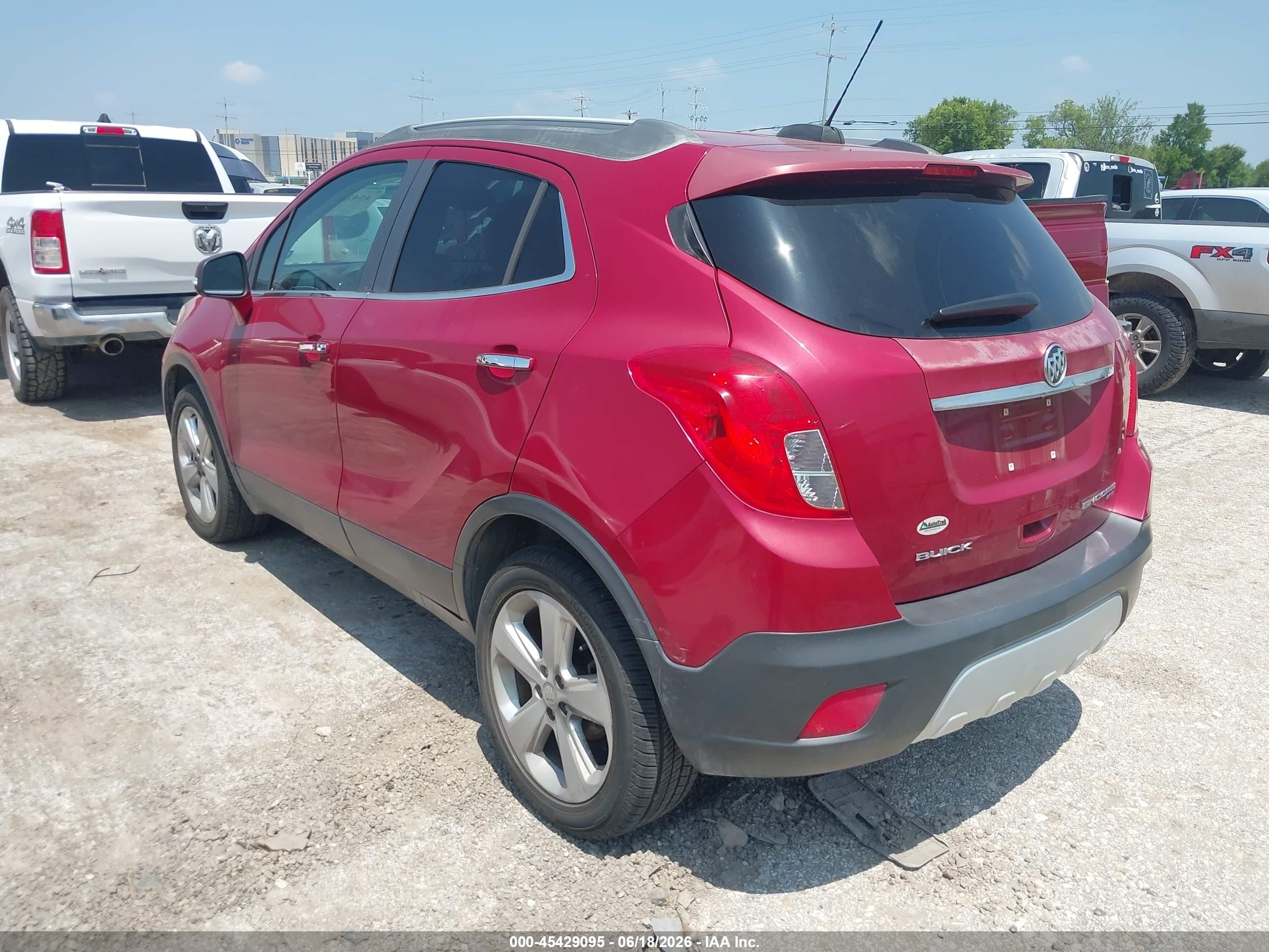 2015 Buick Encore Convenience Red vin: KL4CJFSB6FB145448