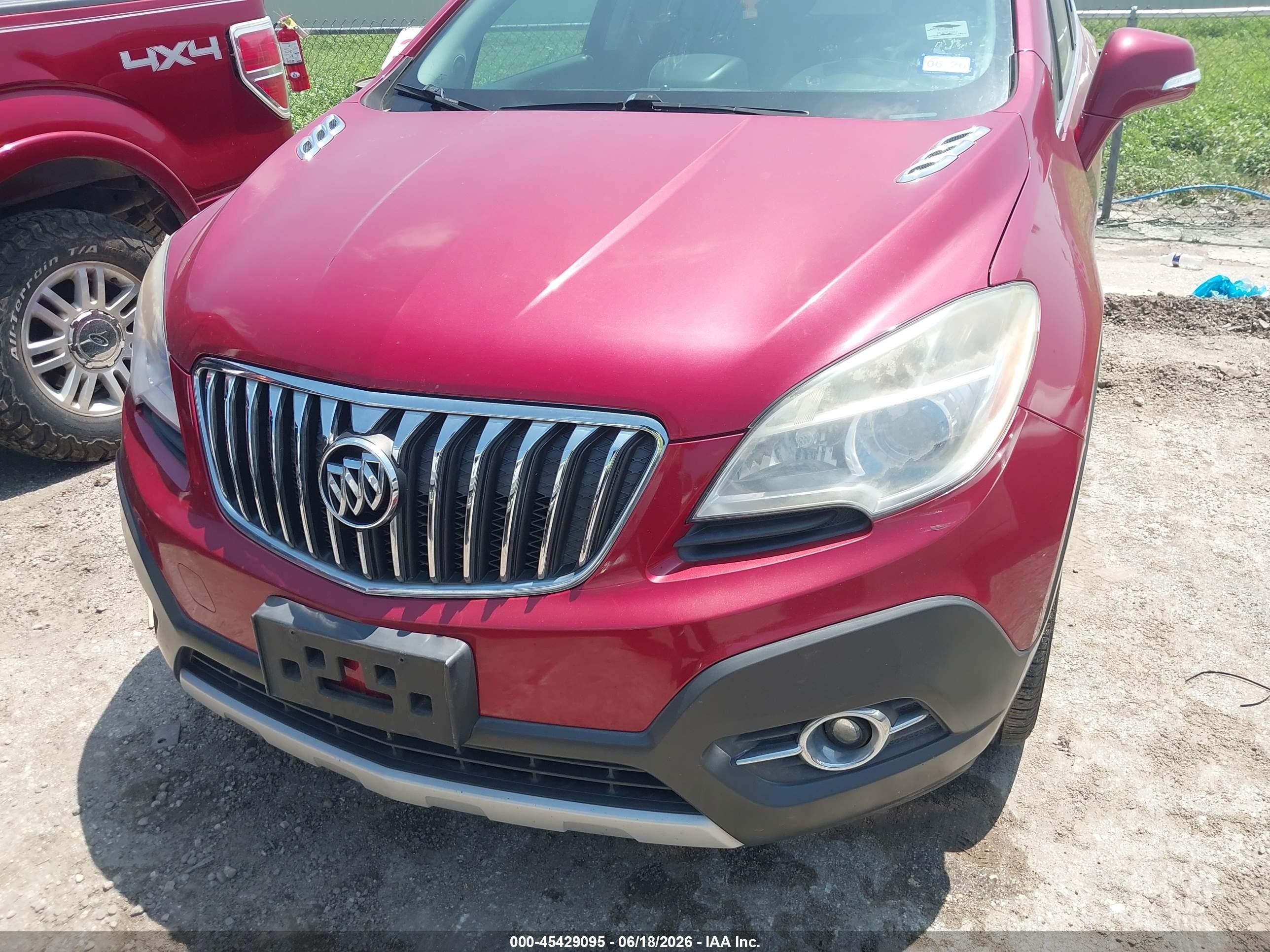 2015 Buick Encore Convenience Red vin: KL4CJFSB6FB145448