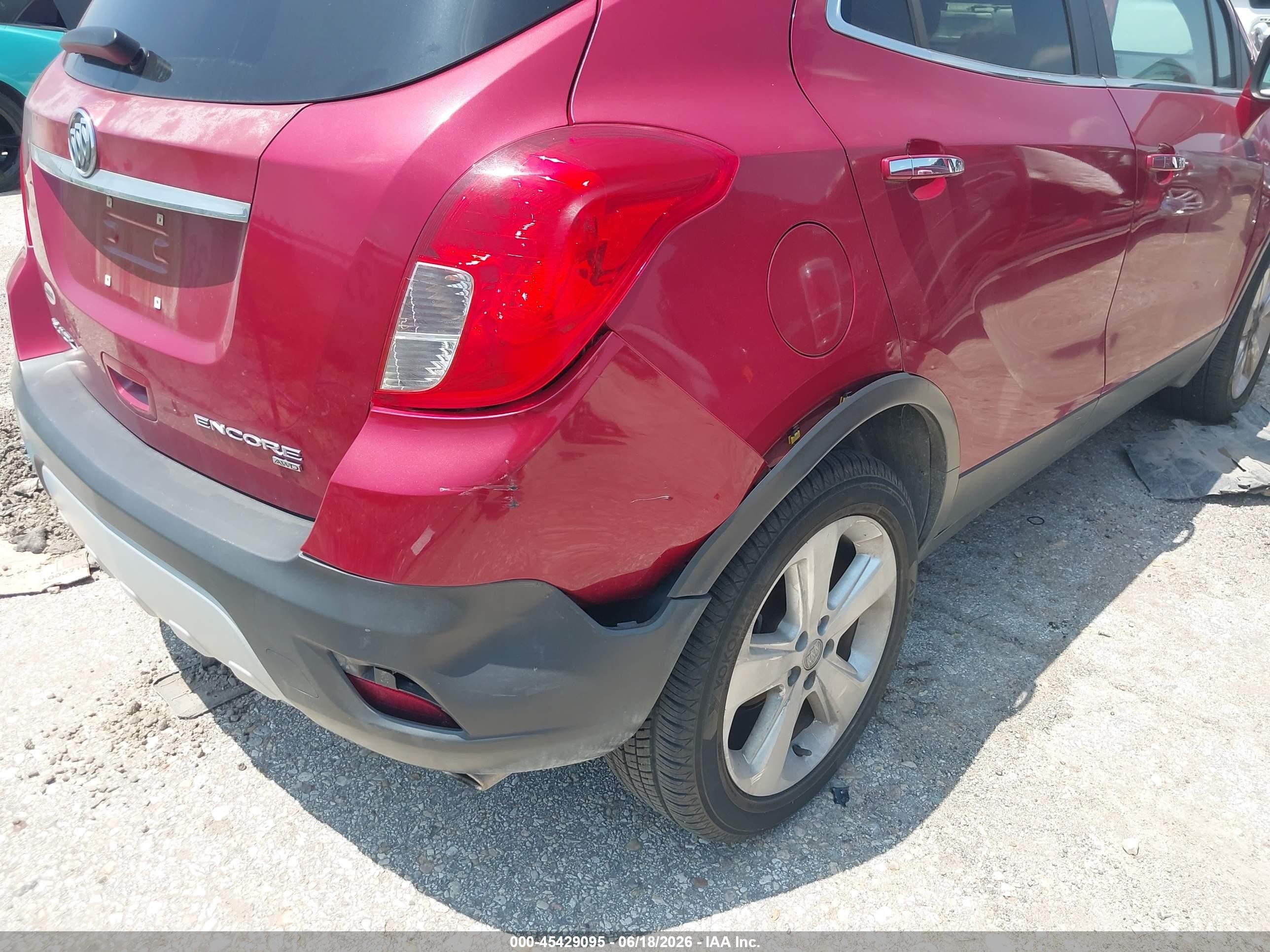 2015 Buick Encore Convenience Red vin: KL4CJFSB6FB145448