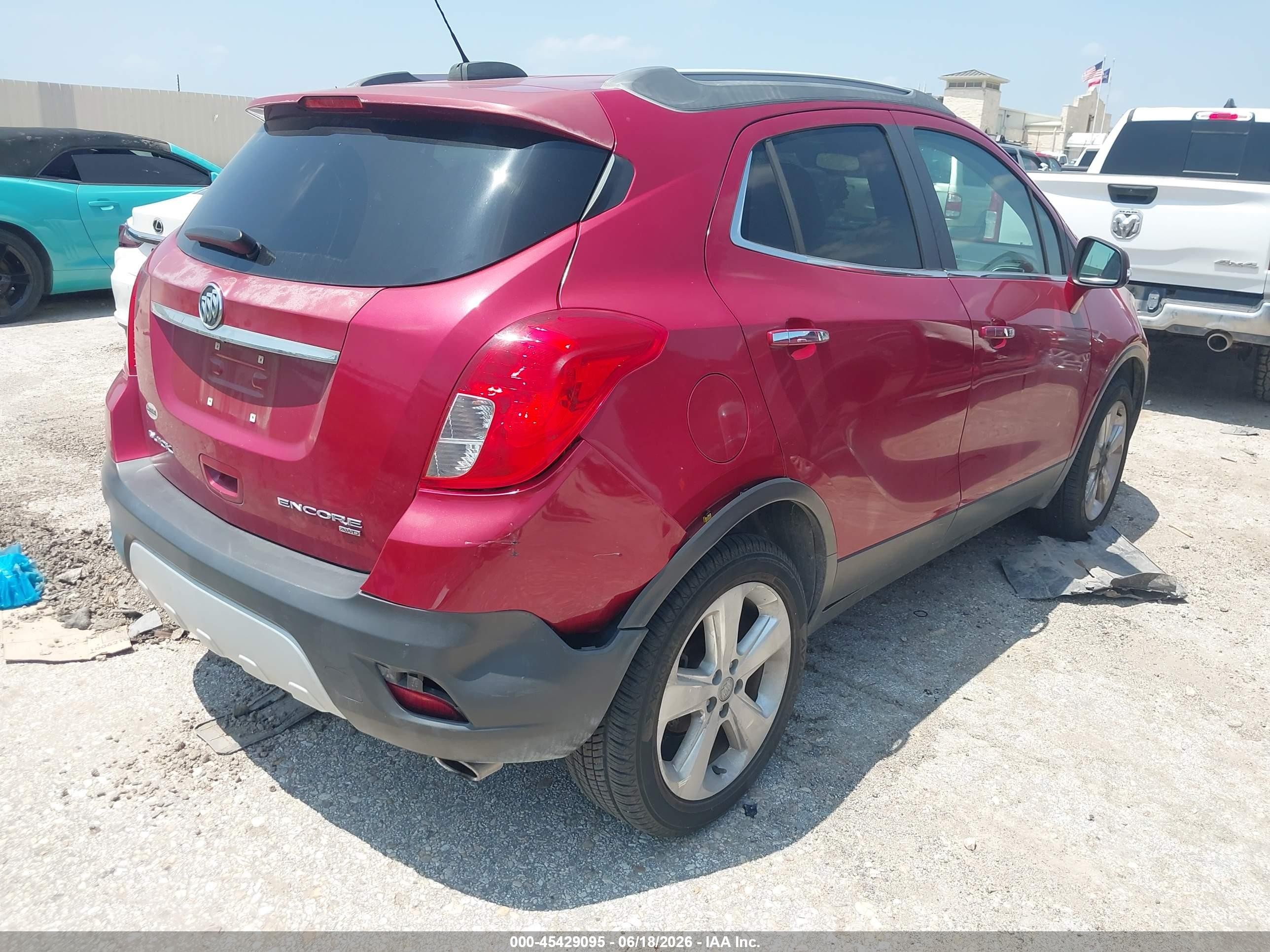 2015 Buick Encore Convenience Red vin: KL4CJFSB6FB145448