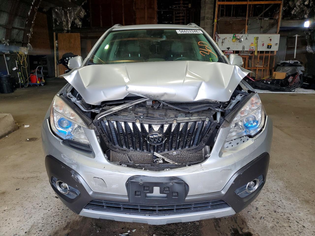 2014 Buick Encore Convenience Silver vin: KL4CJFSB7EB754496