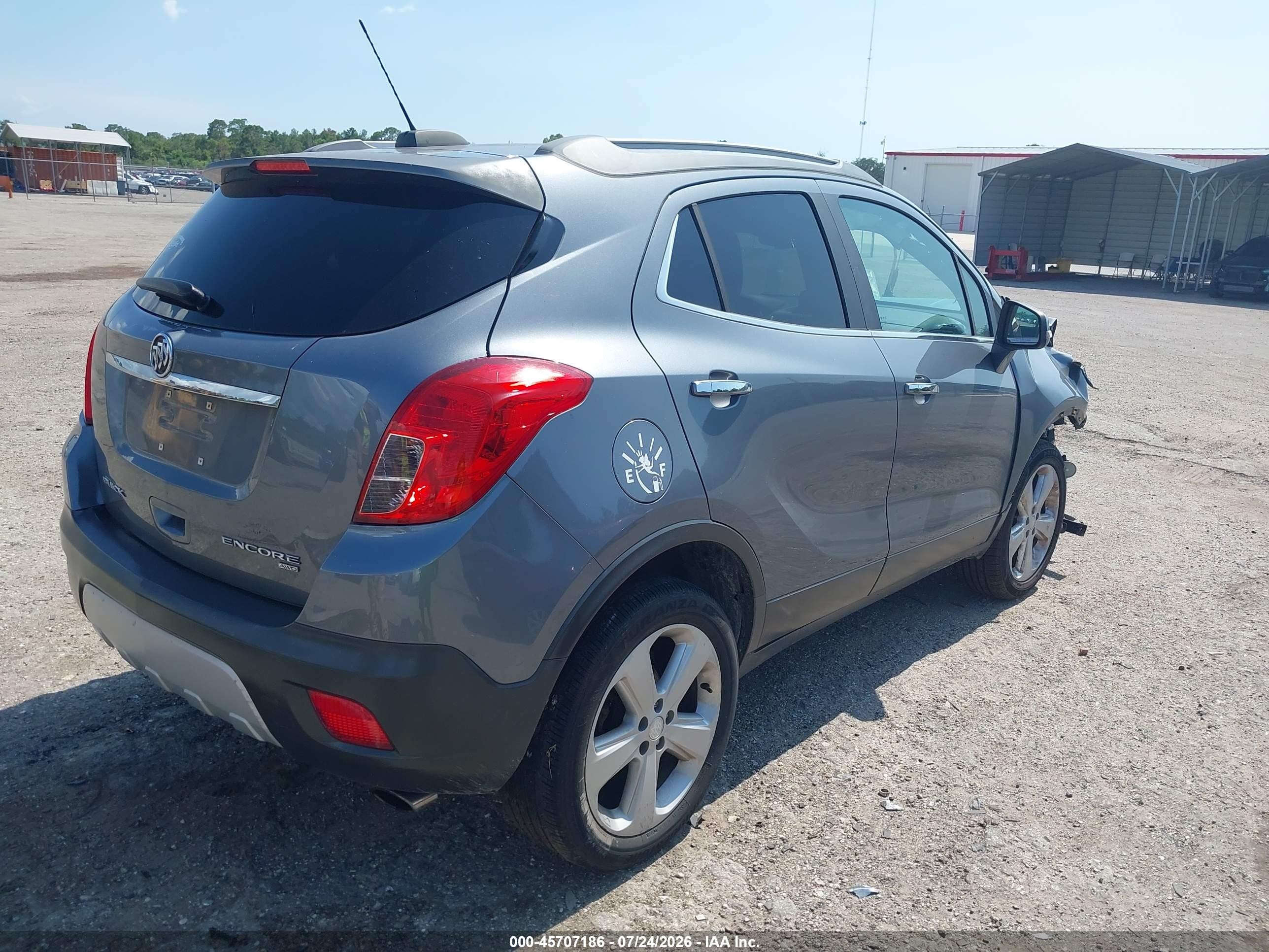 2015 Buick Encore Convenience Gray vin: KL4CJFSB7FB038537