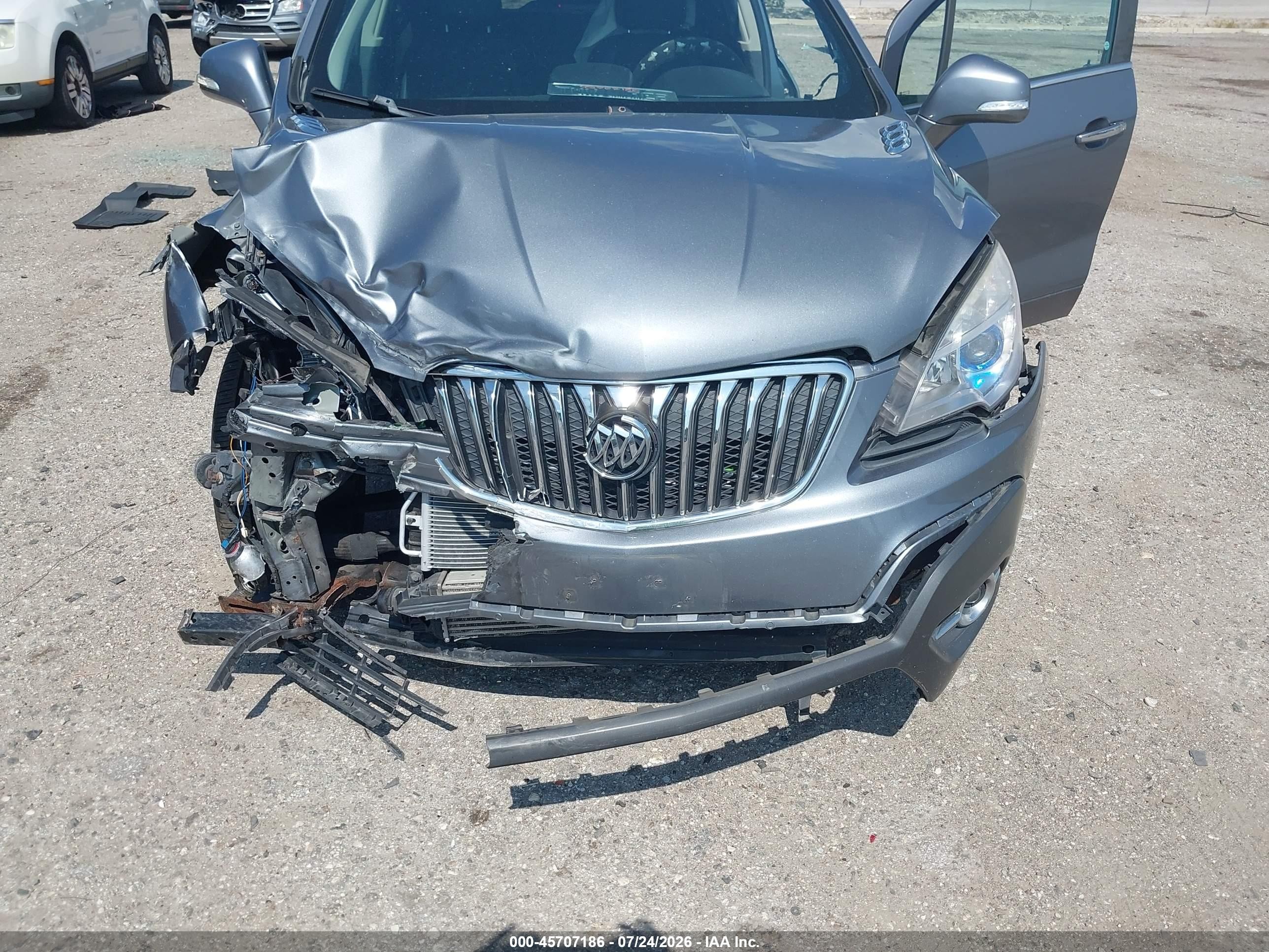 2015 Buick Encore Convenience Gray vin: KL4CJFSB7FB038537
