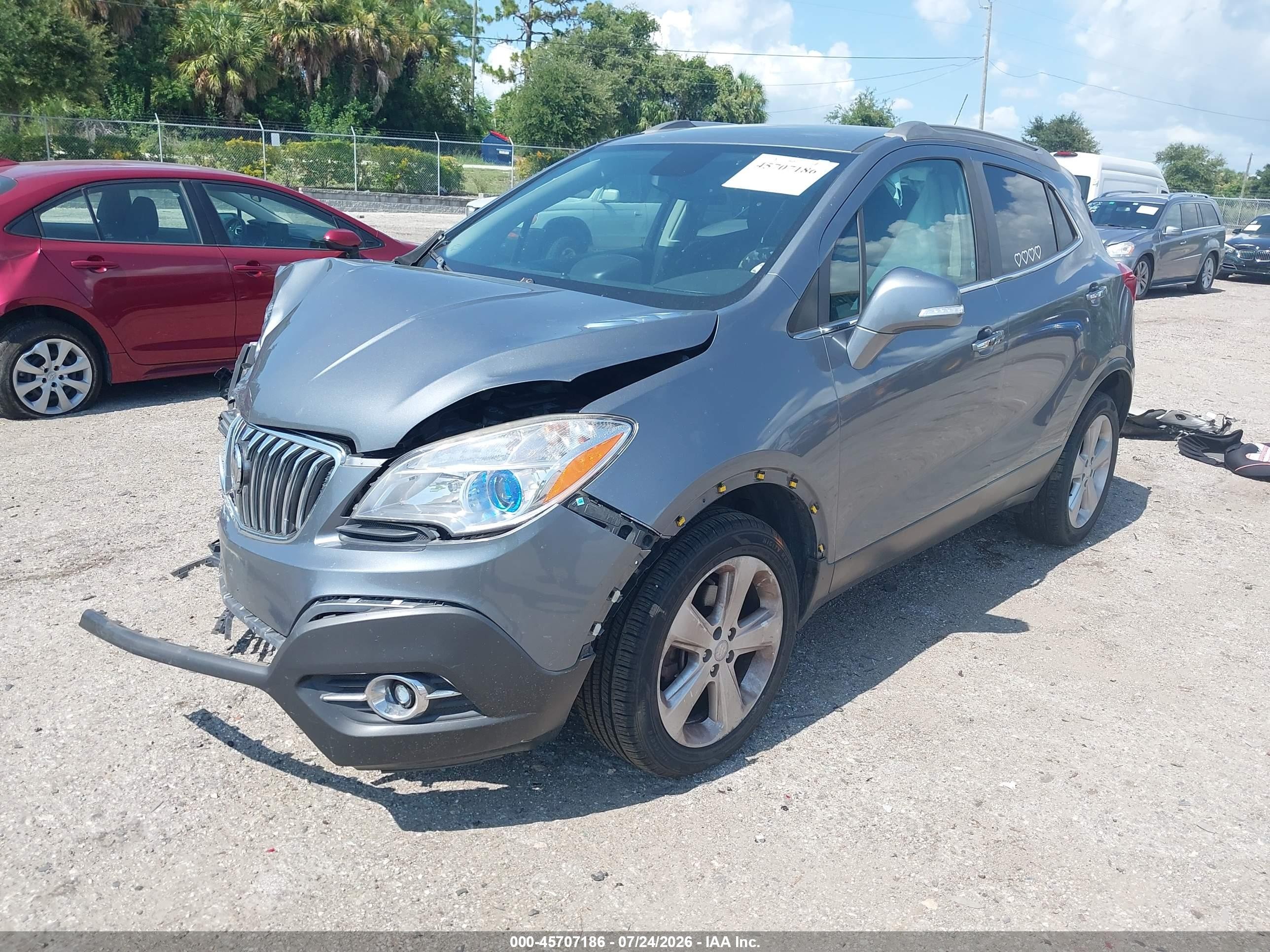 2015 Buick Encore Convenience Gray vin: KL4CJFSB7FB038537