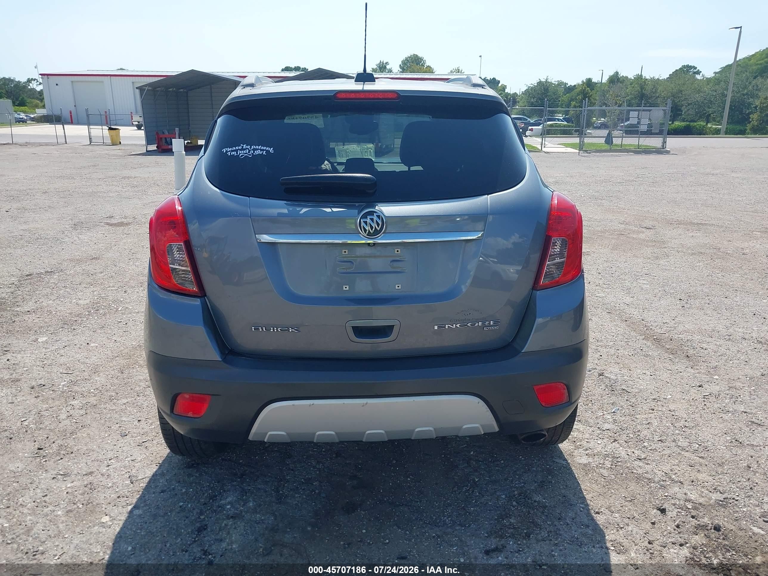 2015 Buick Encore Convenience Gray vin: KL4CJFSB7FB038537