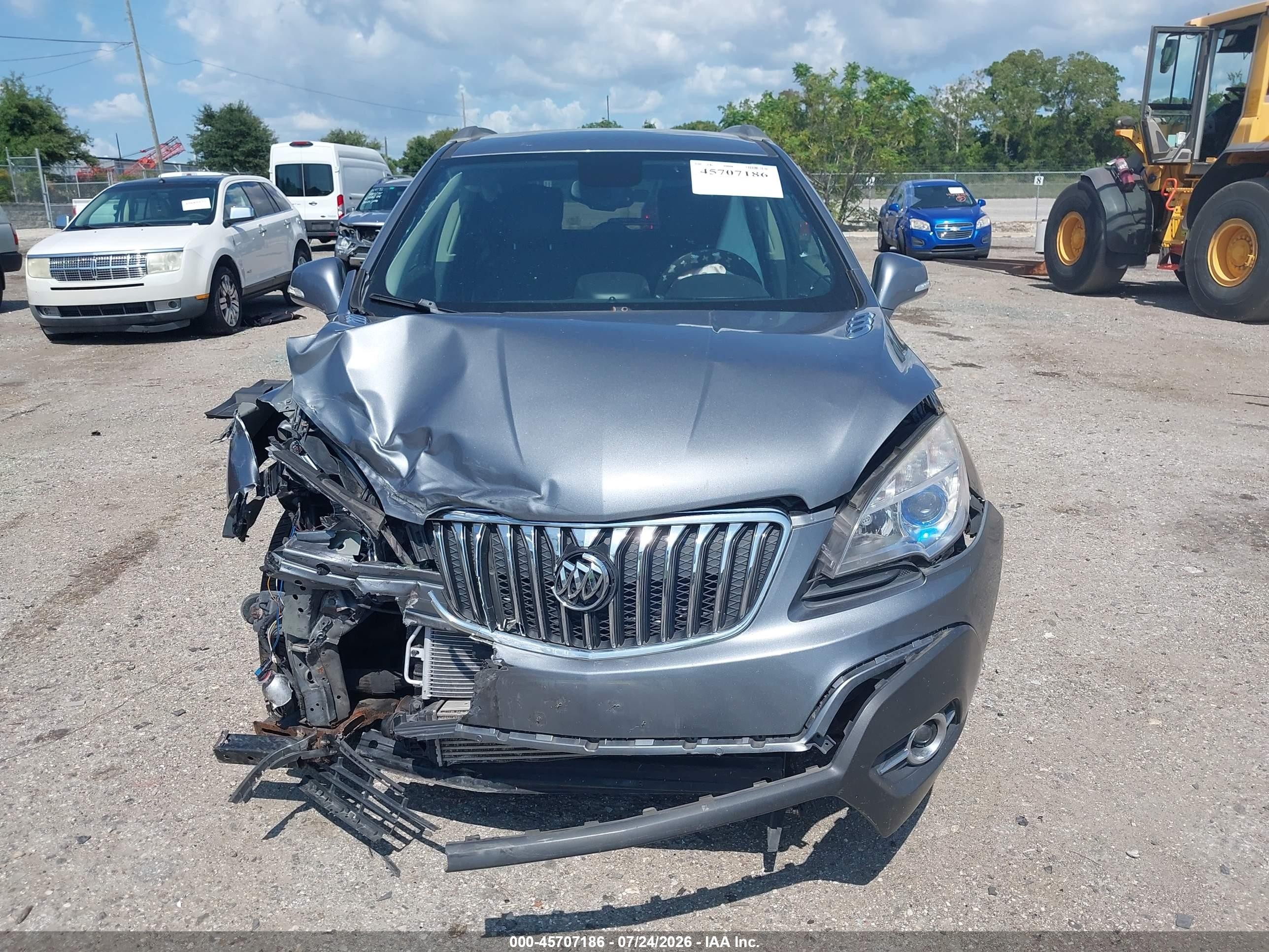 2015 Buick Encore Convenience Gray vin: KL4CJFSB7FB038537